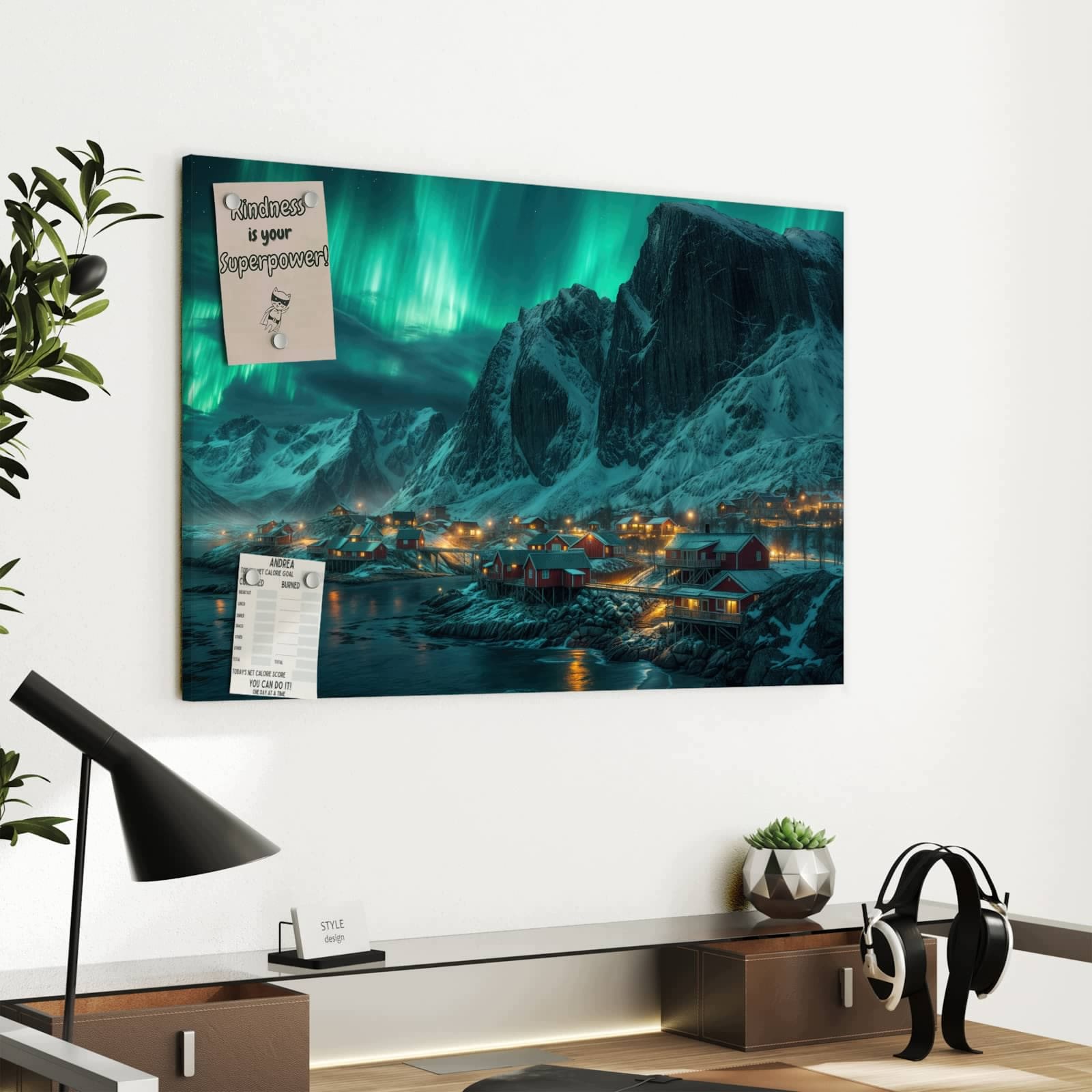 Magnetická tabule – obraz na zeď Bobule ve vodě | 90 × 60 cm