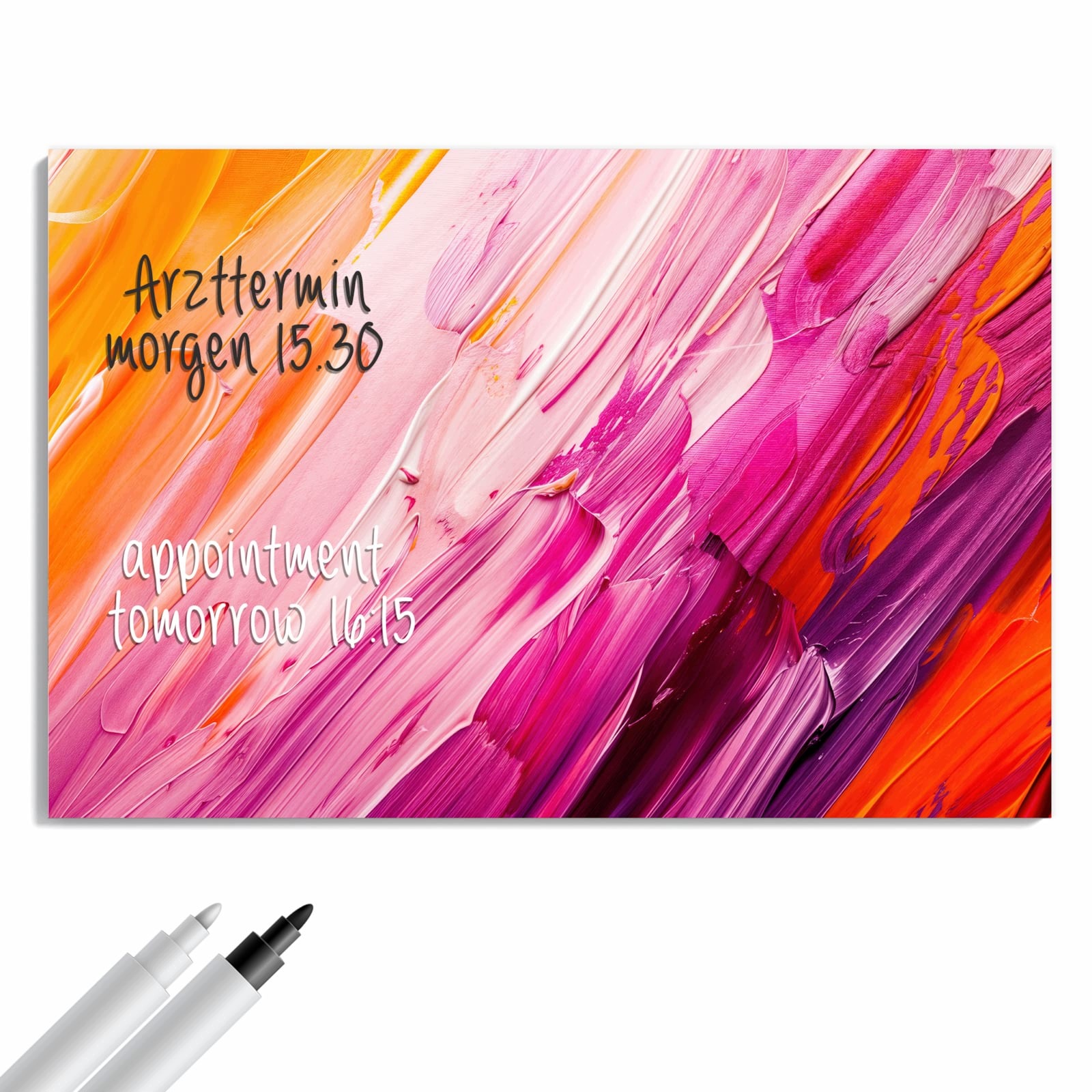 Magnetická tabule – obraz na zeď Tahy štětce | 60 × 40 cm