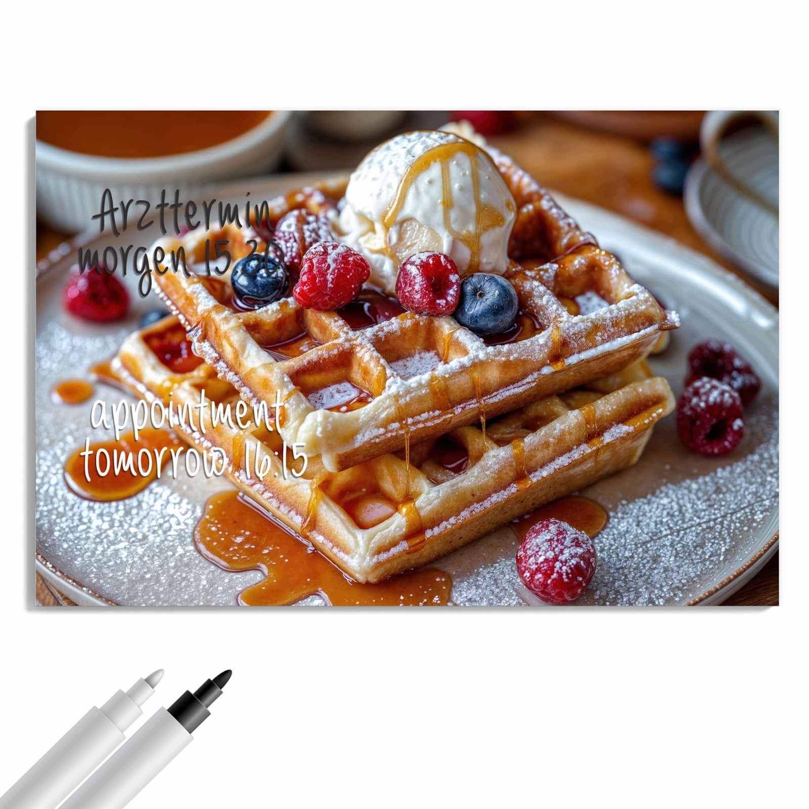 Magnetická tabule – obraz na zeď Belgické vafle | 90 × 60 cm
