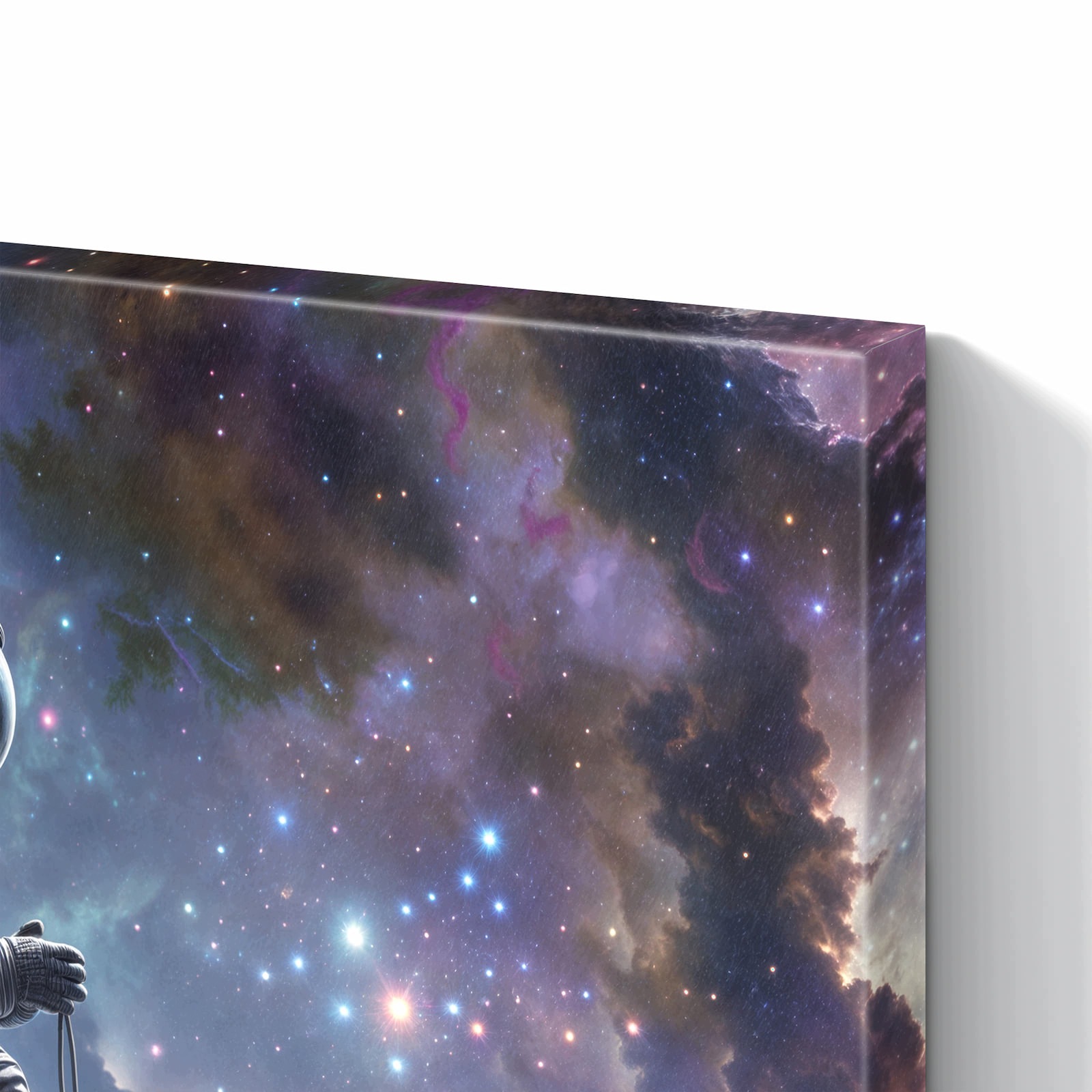 Magnetická tabule – obraz na zeď Astronaut ve vesmíru – motiv 2 | 60 × 40 cm