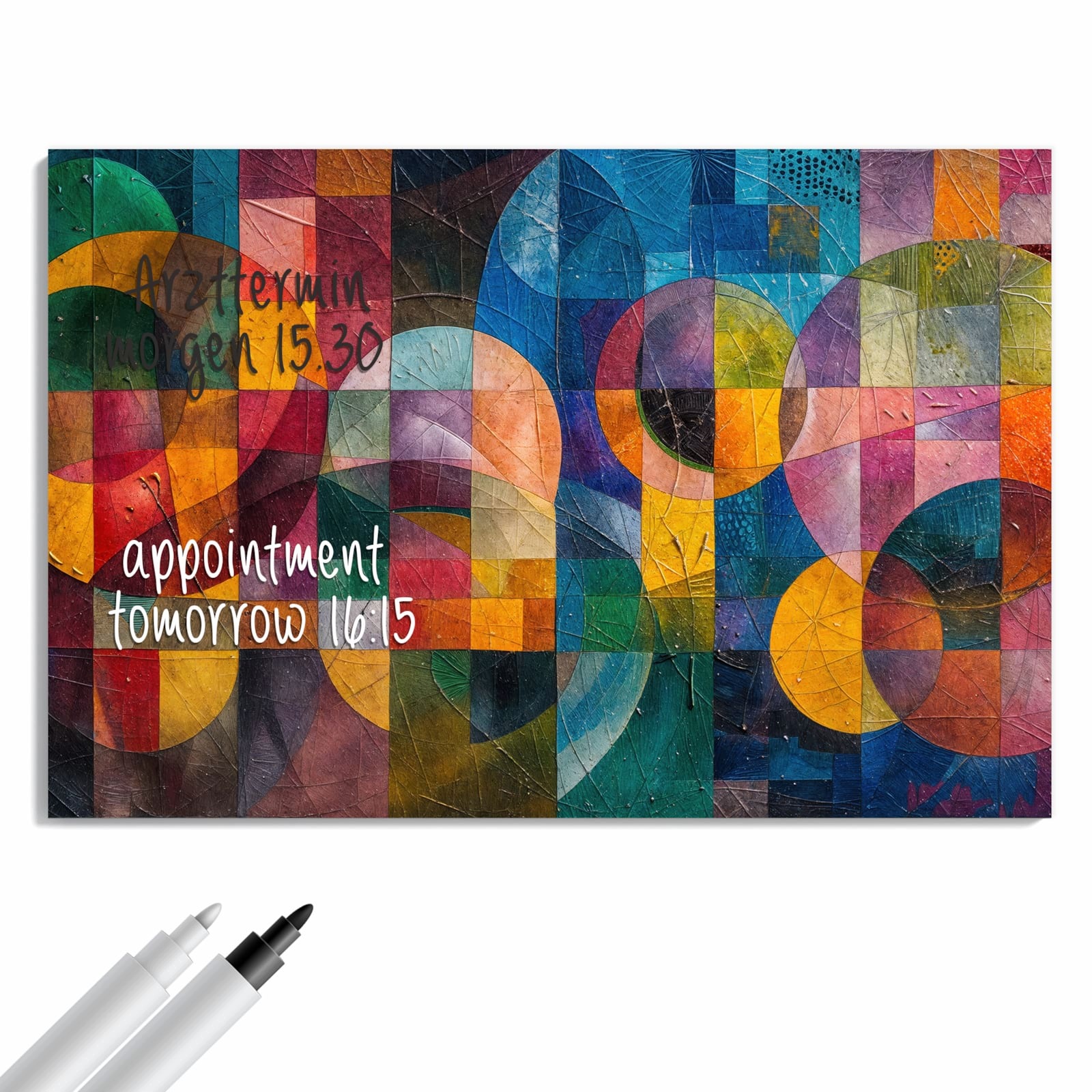 Magnetická tabule – obraz na zeď Geometrická exploze barev | 60 × 40 cm