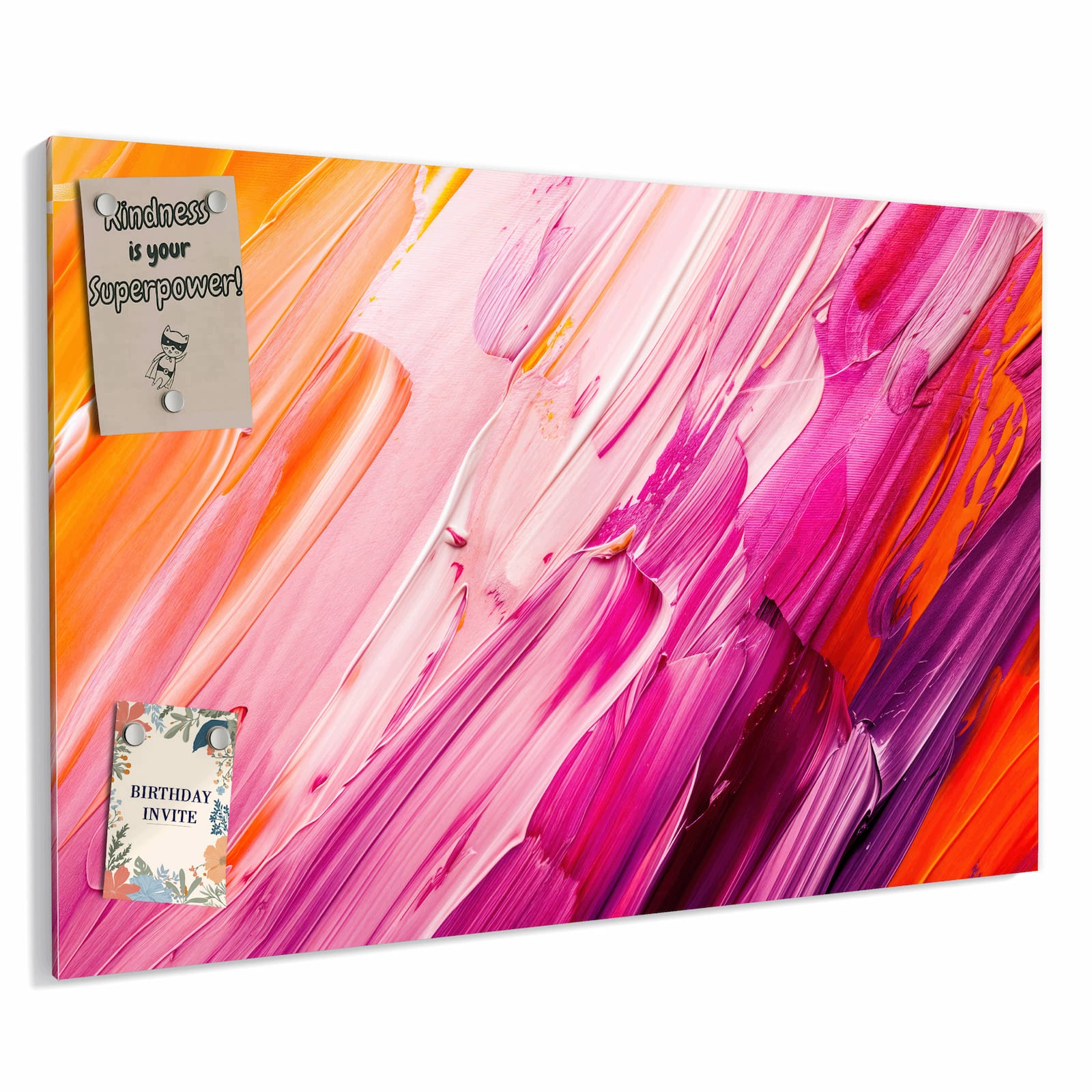Magnetická tabule – obraz na zeď Tahy štětce | 90 × 60 cm