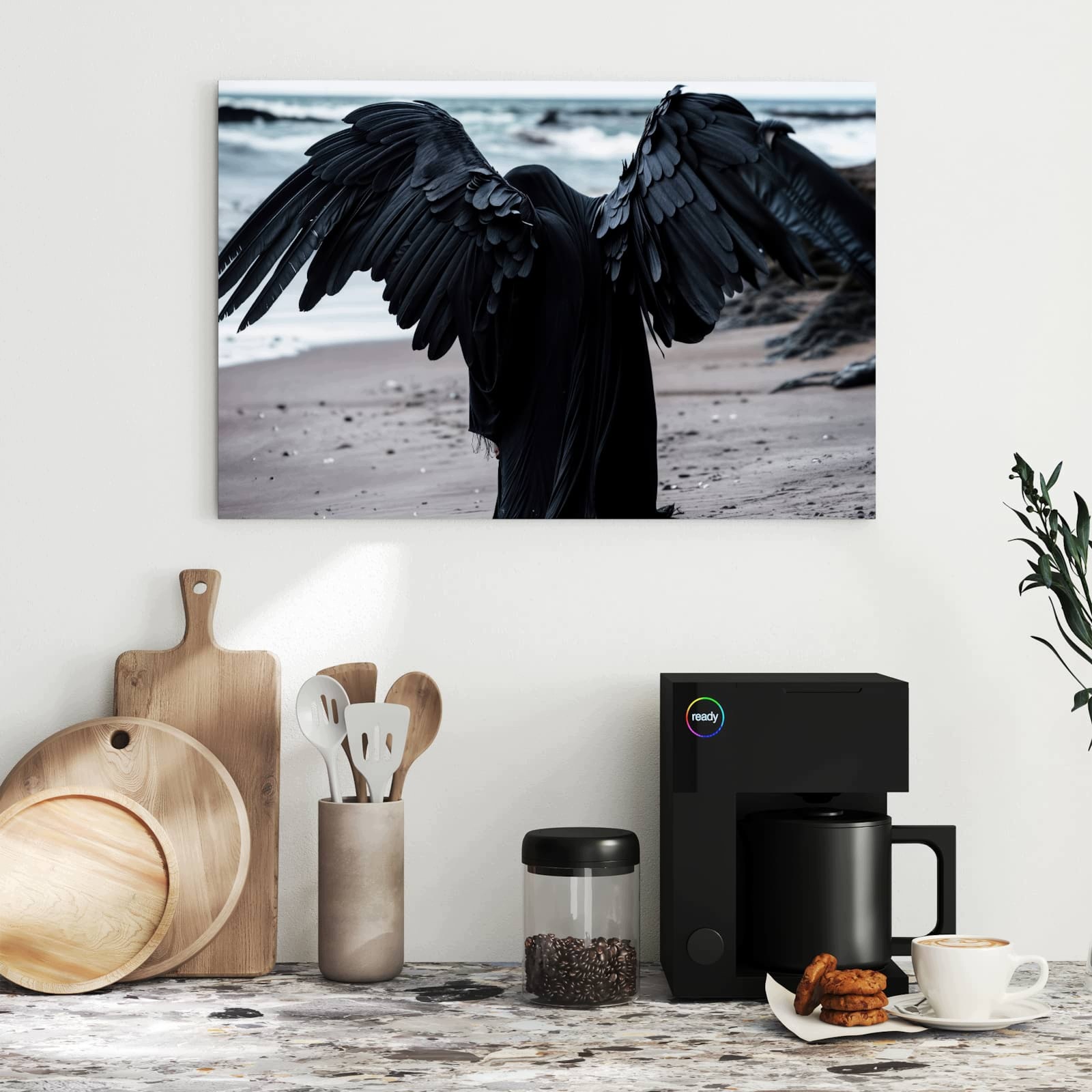 Magnetická tabule – obraz na zeď Okřídlený poutník | 60 × 40 cm