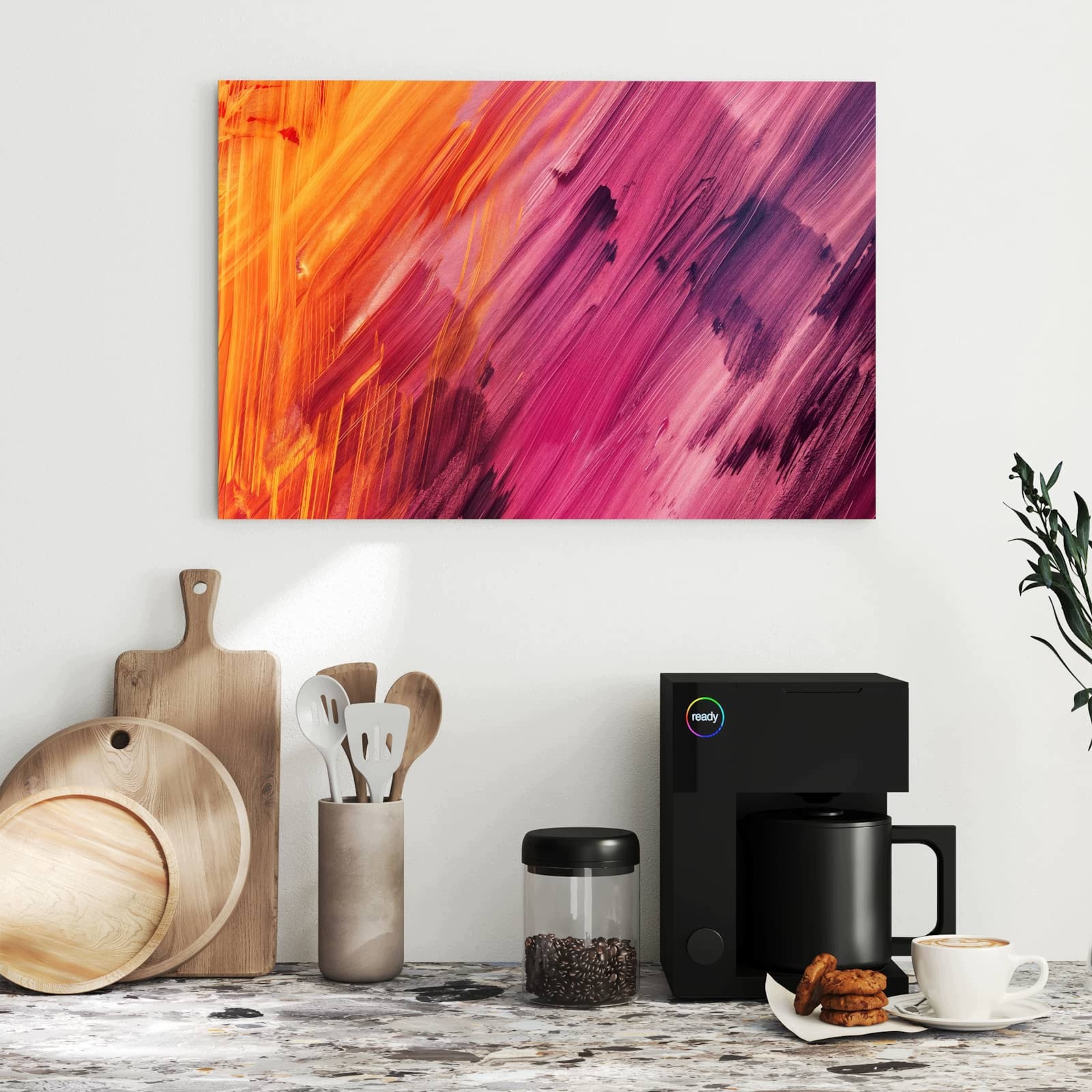 Magnetická tabule – obraz na zeď Abstraktní barvy | 60 × 40 cm
