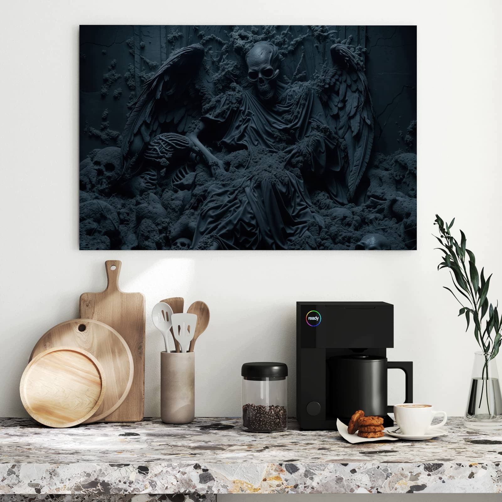 Magnetická tabule – obraz na zeď Strážce kostlivců | 90 × 60 cm