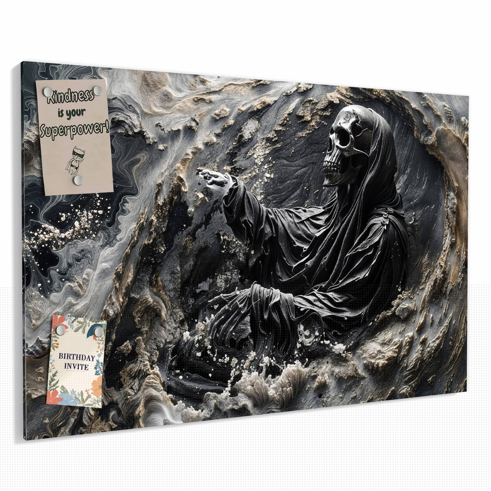 Magnetická tabule – obraz na zeď Zvětralá nástěnná barva | 90 × 60 cm