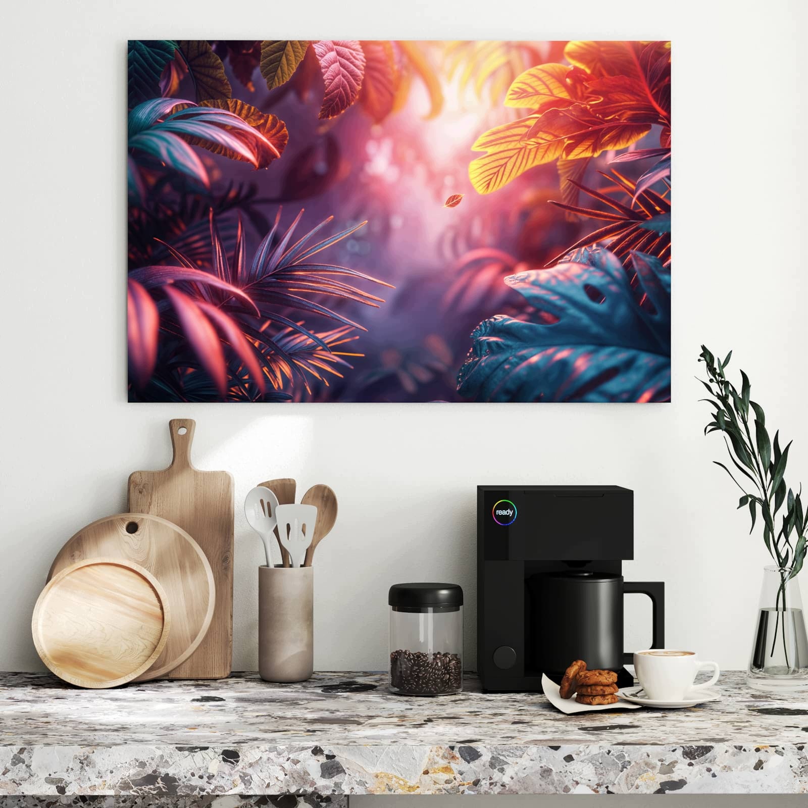 Magnetická tabule – obraz na zeď Džungle zalitá světlem | 90 × 60 cm