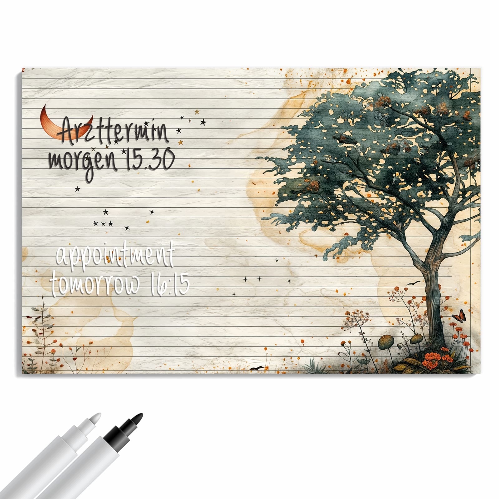 Magnetická tabule – obraz na zeď Přírodní zápisník | 60 × 40 cm