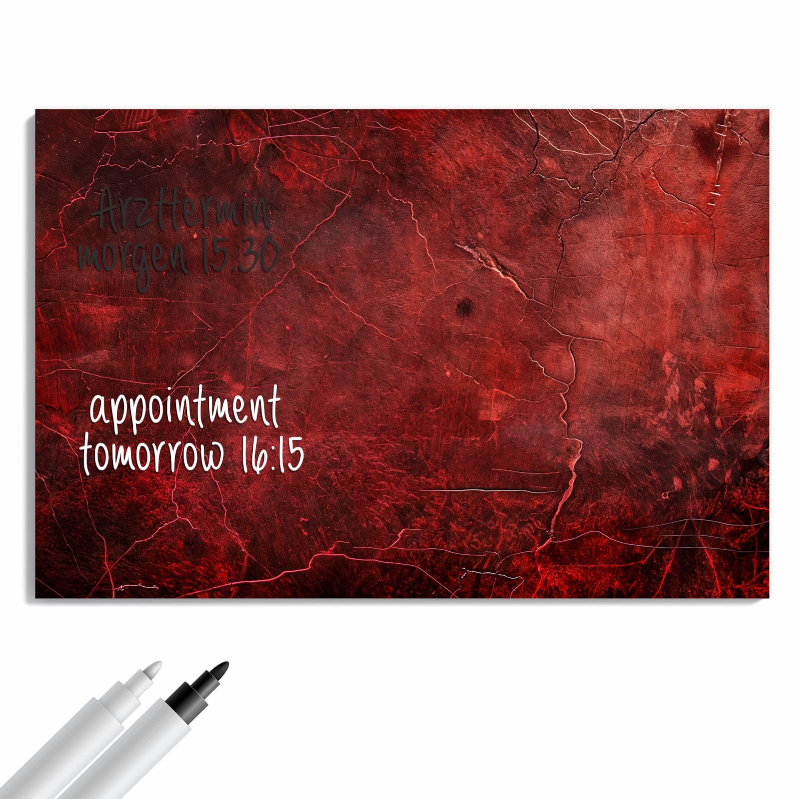 Magnetická tabule – obraz na zeď Červená struktura | 60 × 40 cm
