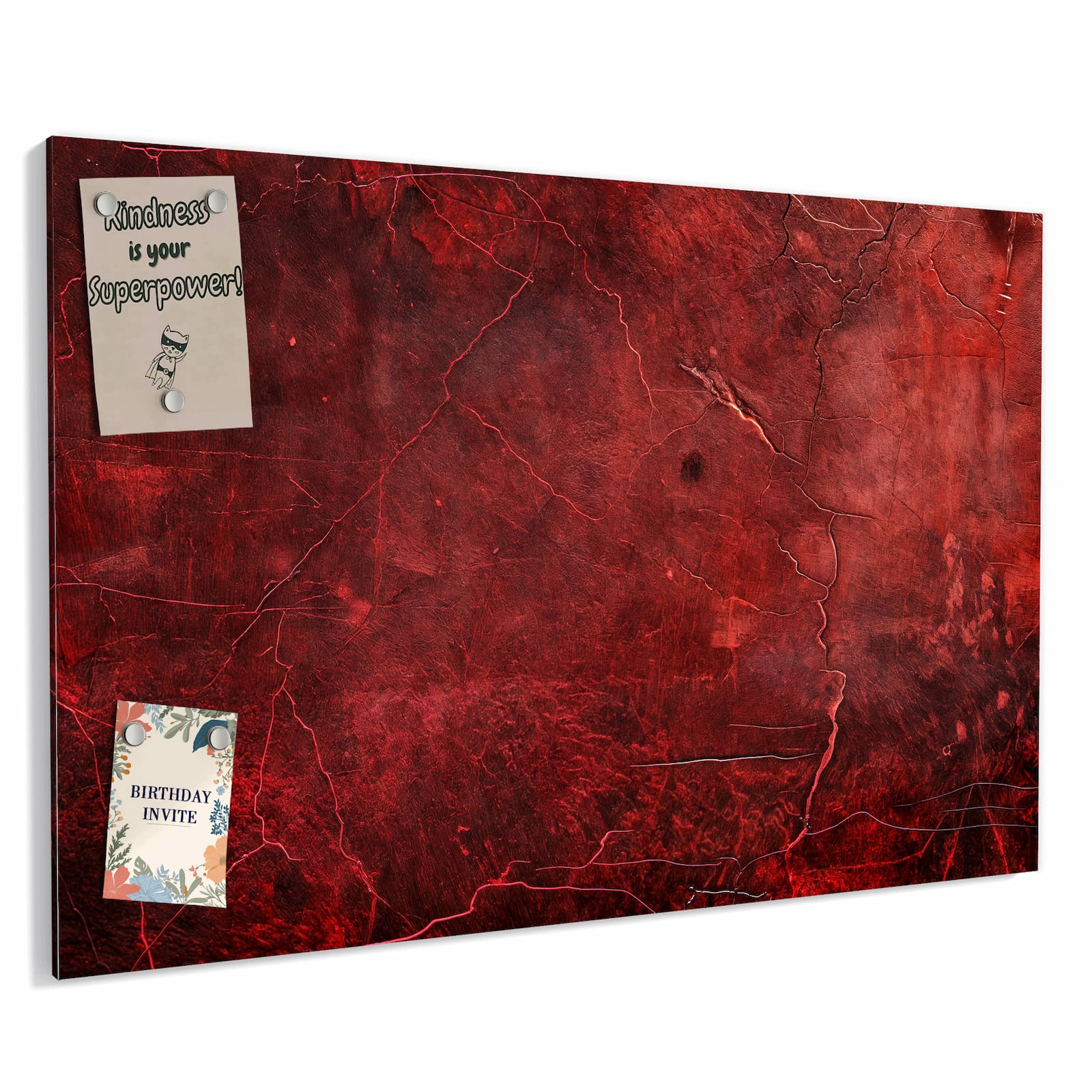 Magnetická tabule – obraz na zeď Červená struktura | 90 × 60 cm