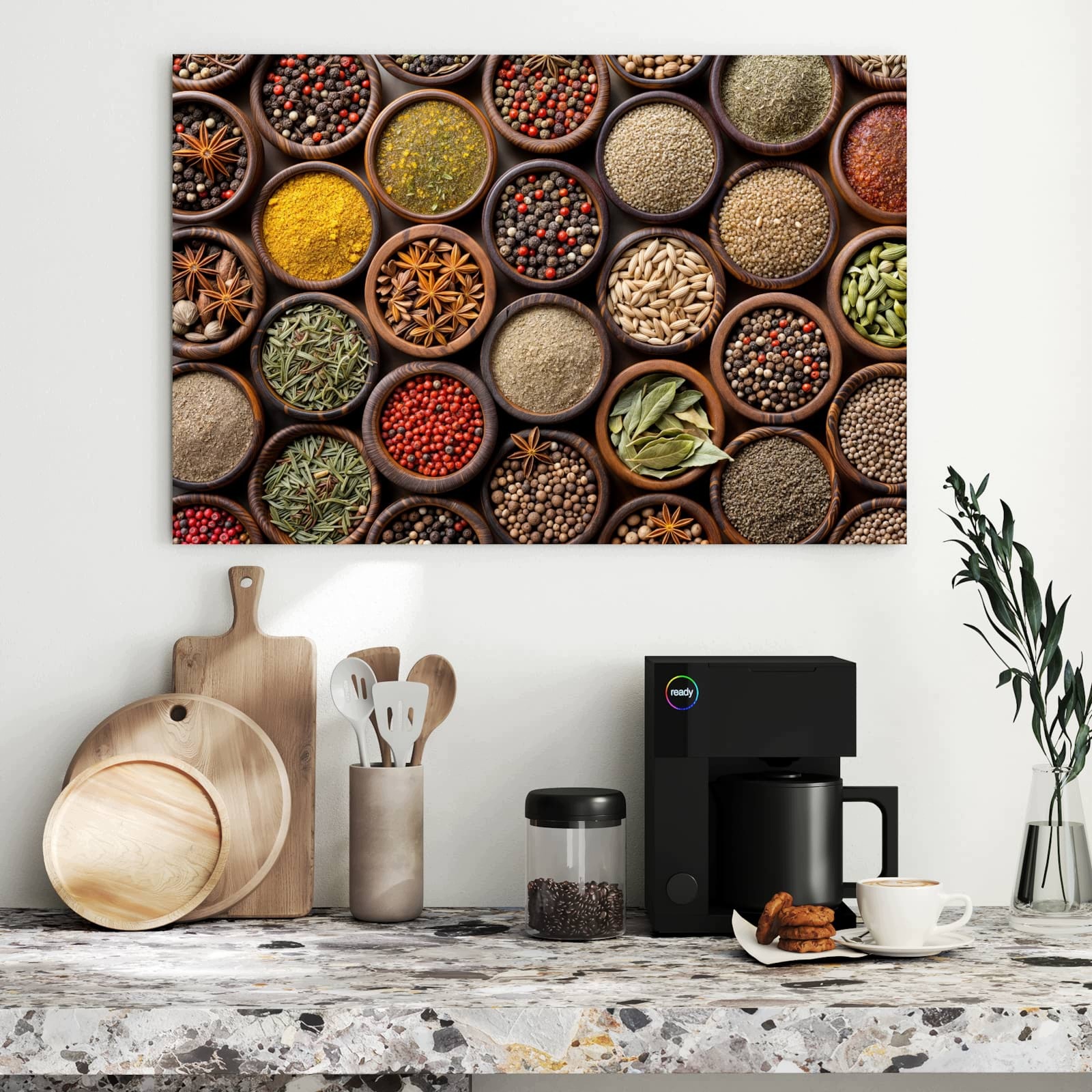 Magnetická tabule – obraz na zeď Různé koření | 90 × 60 cm