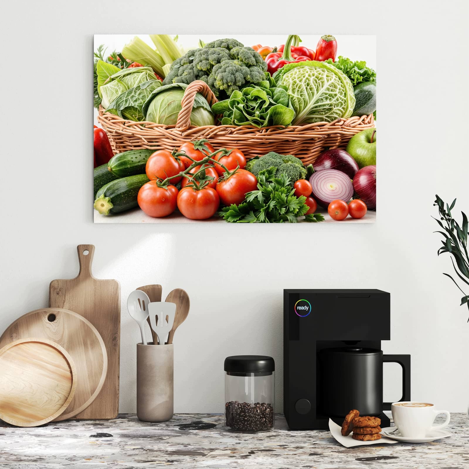 Magnetická tabule – obraz na zeď Čerstvá zelenina košík | 60 × 40 cm