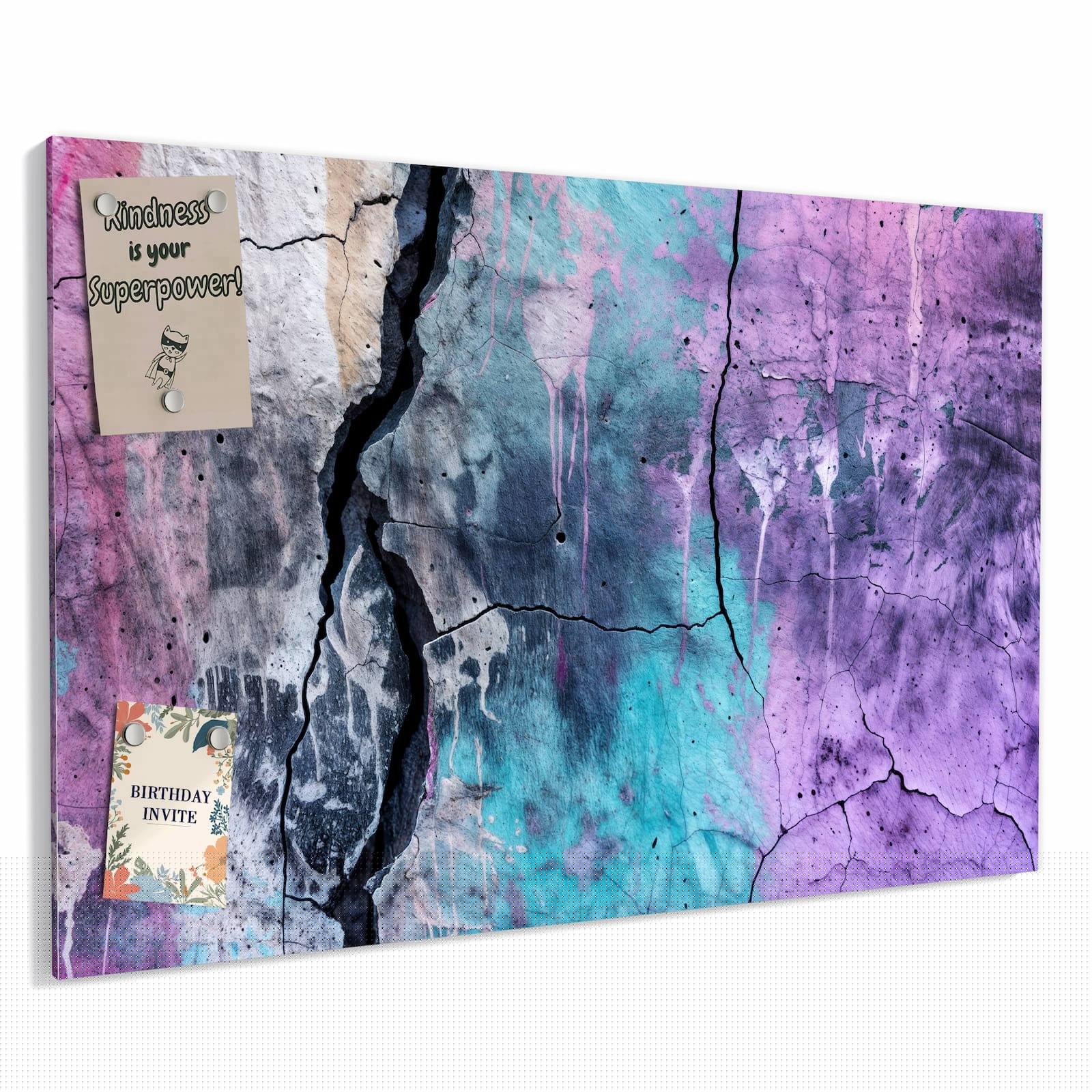 Magnetická tabule – obraz na zeď Kovová textura | 60 × 40 cm