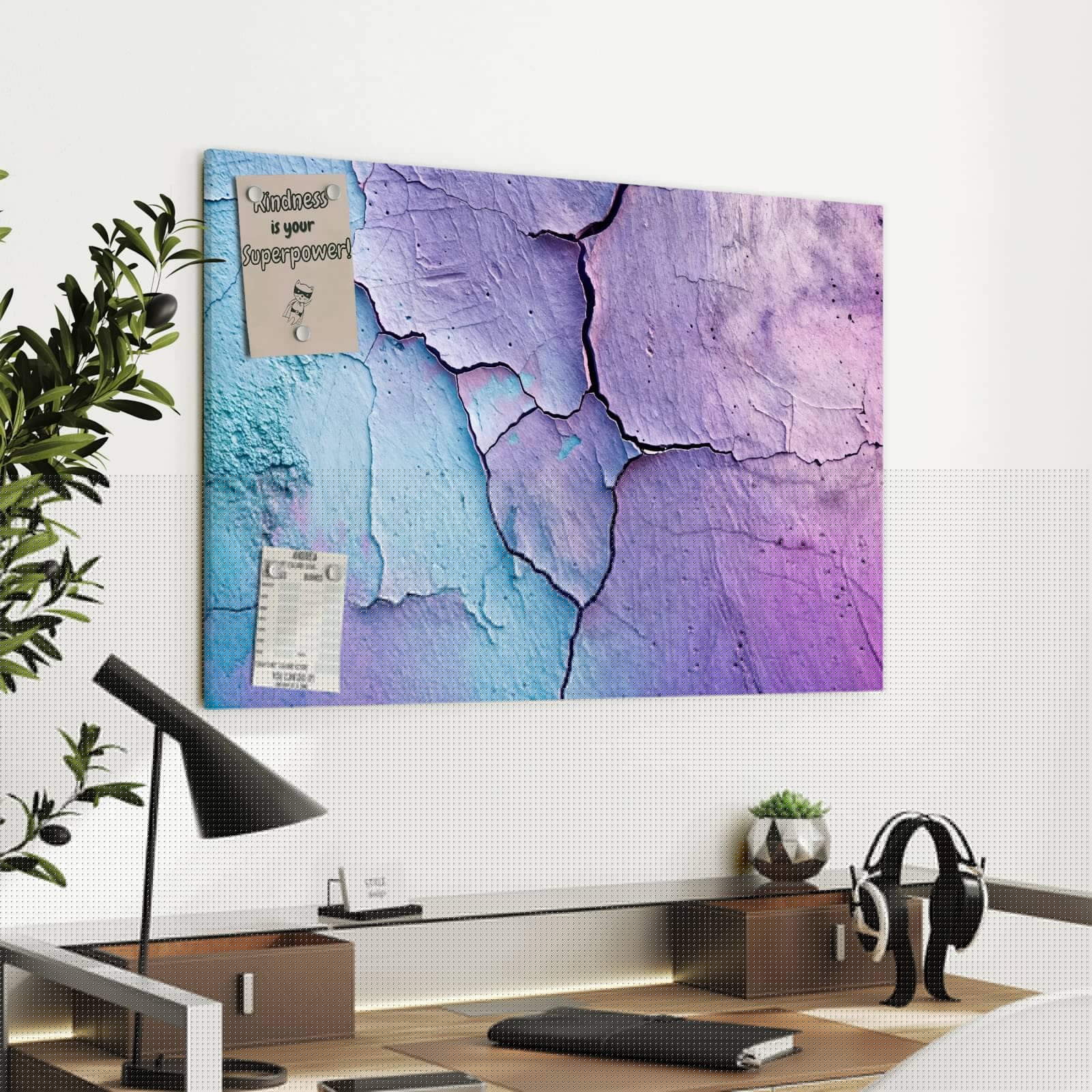 Magnetická tabule – obraz na zeď Kovová textura | 90 × 60 cm