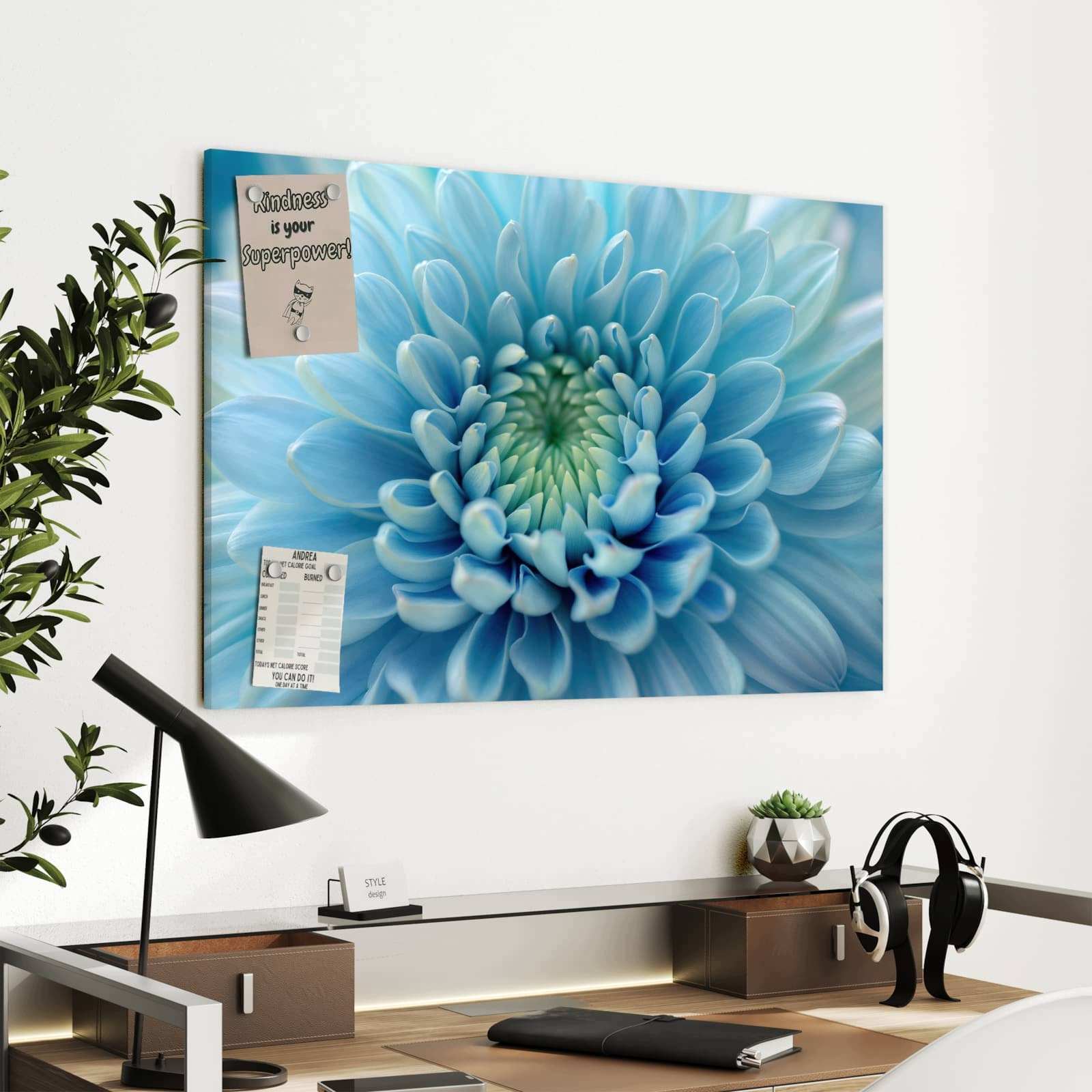 Magnetická tabule – obraz na zeď Jemné kouzlo květin | 90 × 60 cm