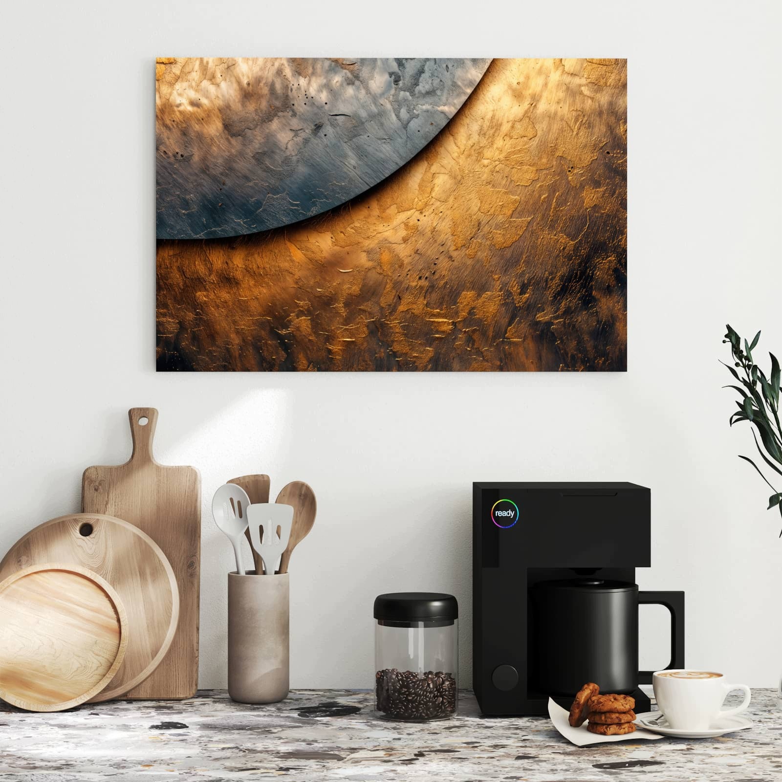 Magnetická tabule – obraz na zeď Abstraktní kov | 60 × 40 cm