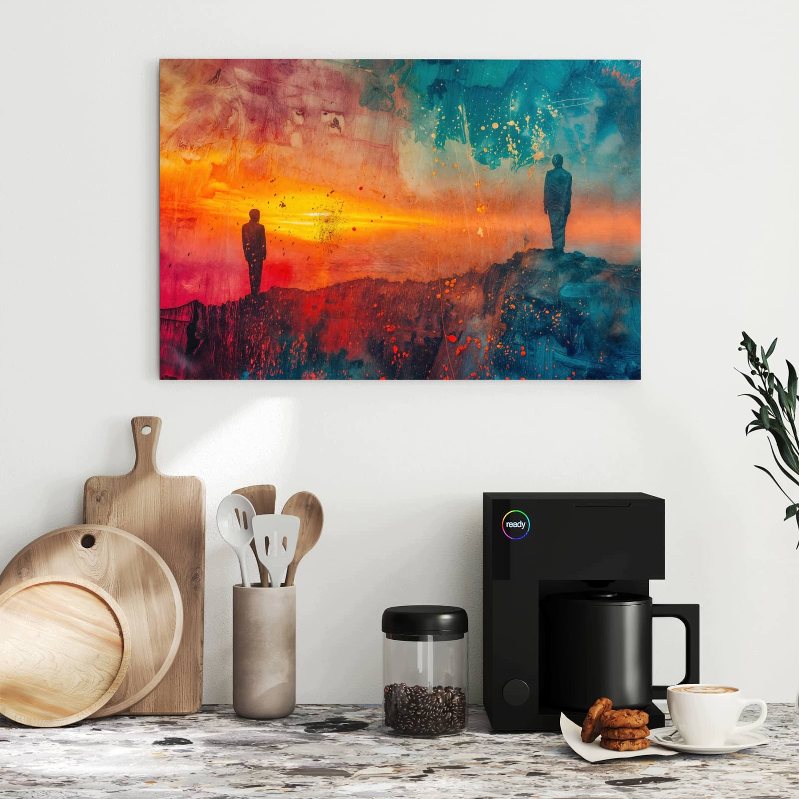 Magnetická tabule – obraz na zeď Abstraktní východ slunce | 60 × 40 cm
