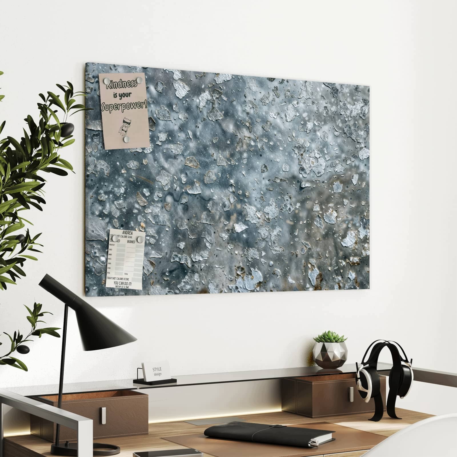 Magnetická tabule – obraz na zeď Detail odlupující se barvy | 90 × 60 cm