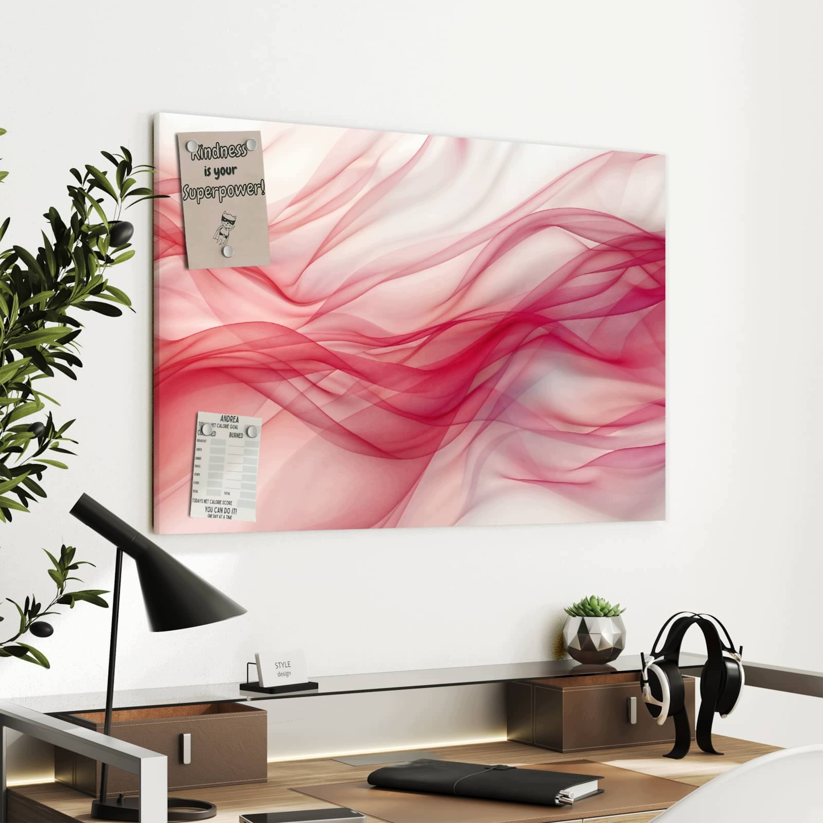 Magnetická tabule – obraz na zeď Abstraktní digitální umění | 60 × 40 cm