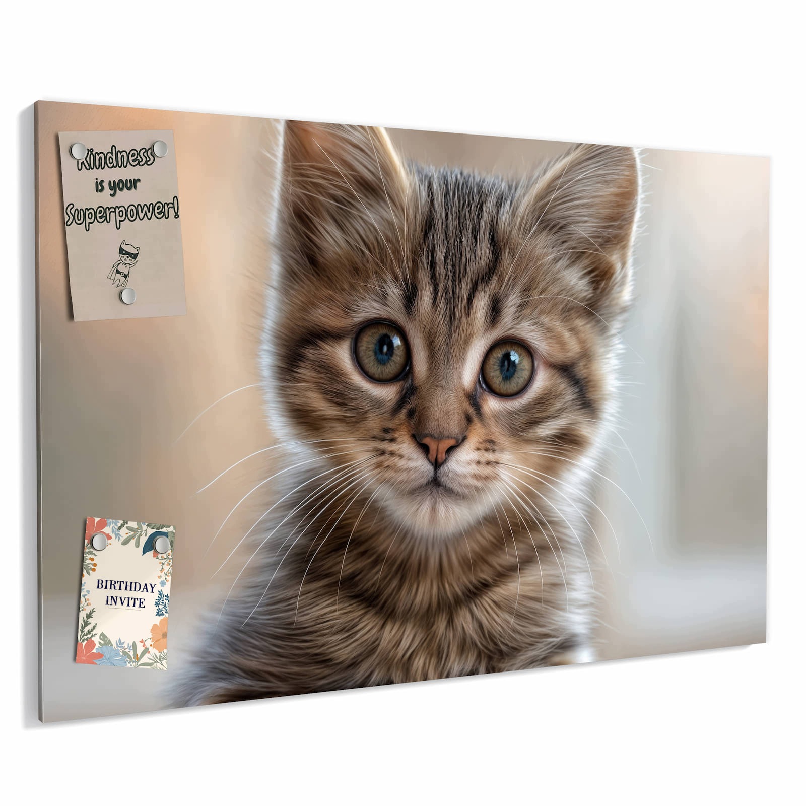 Magnetická tabule – obraz na zeď Kotě | 90 × 60 cm