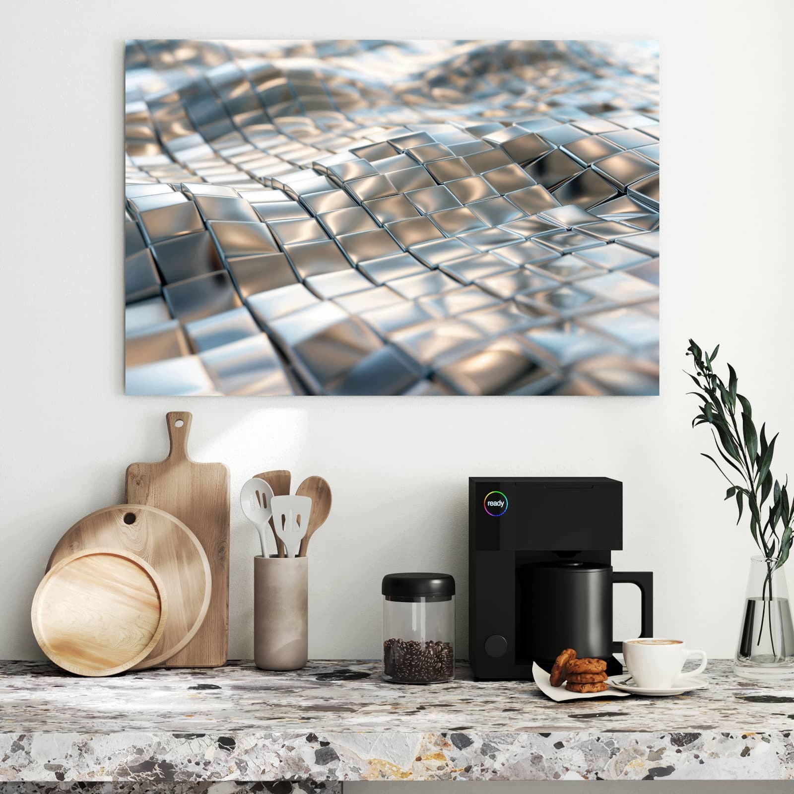 Magnetická tabule – obraz na zeď Příprava na vaření | 90 × 60 cm