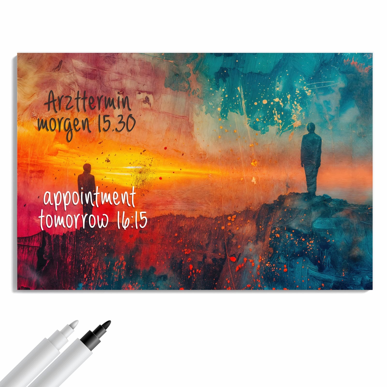 Magnetická tabule – obraz na zeď Abstraktní východ slunce | 90 × 60 cm