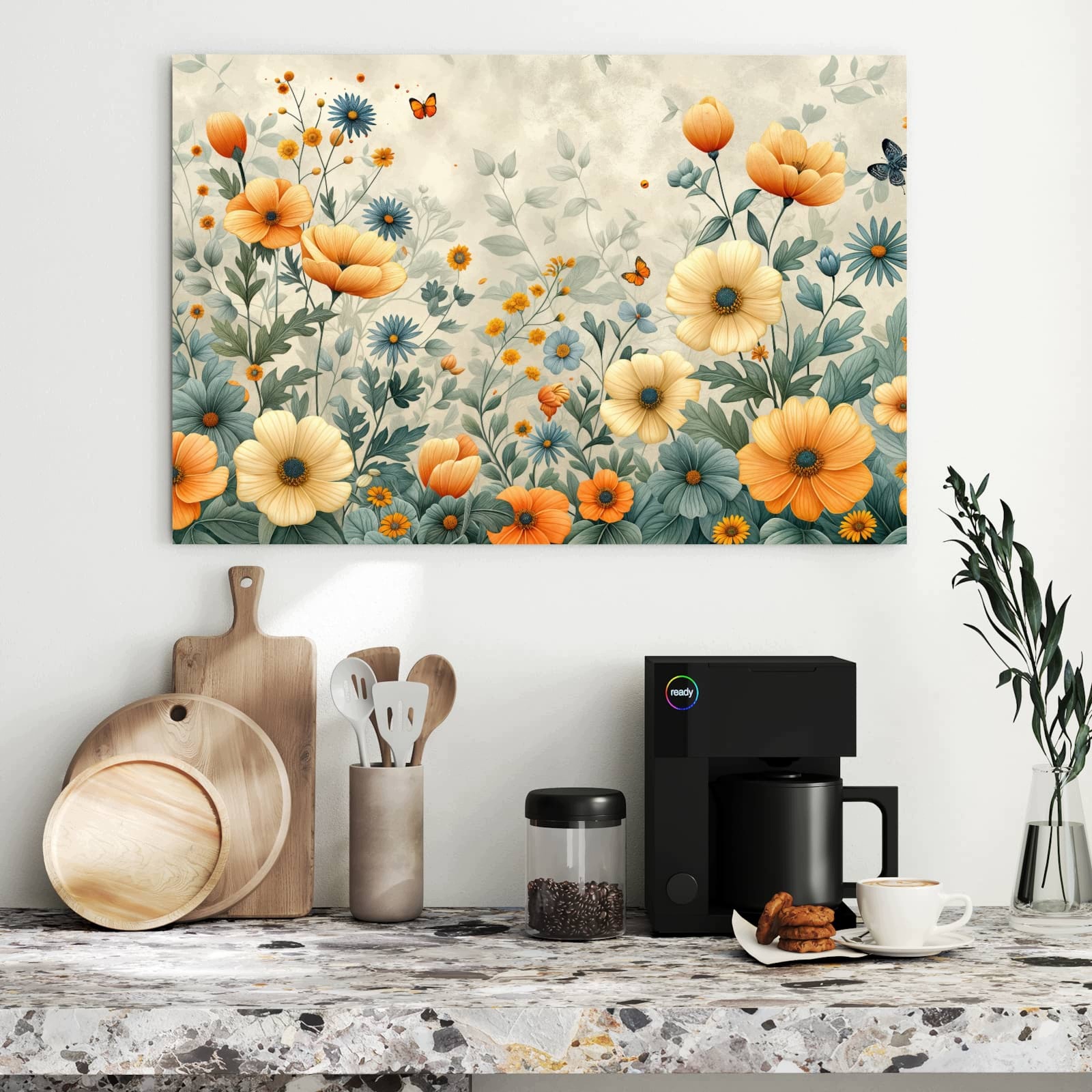Magnetická tabule – obraz na zeď Abstraktní východ slunce | 90 × 60 cm