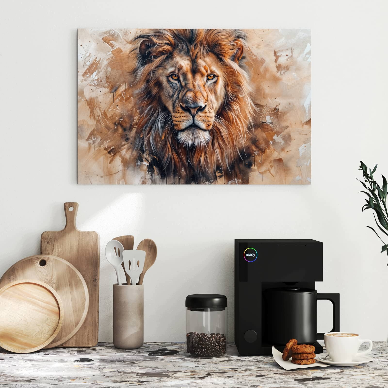 Magnetická tabule – obraz na zeď Lev portrét | 60 × 40 cm