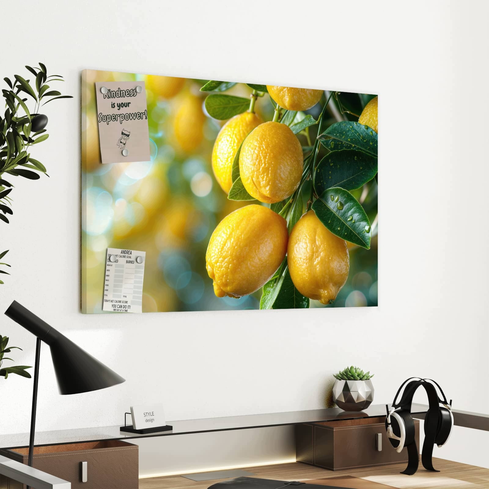 Magnetická tabule – obraz na zeď Citronový keř | 60 × 40 cm