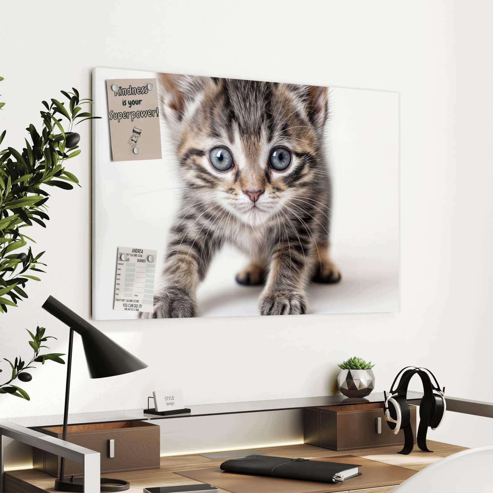 Magnetická tabule – obraz na zeď Jemné kotě | 90 × 60 cm