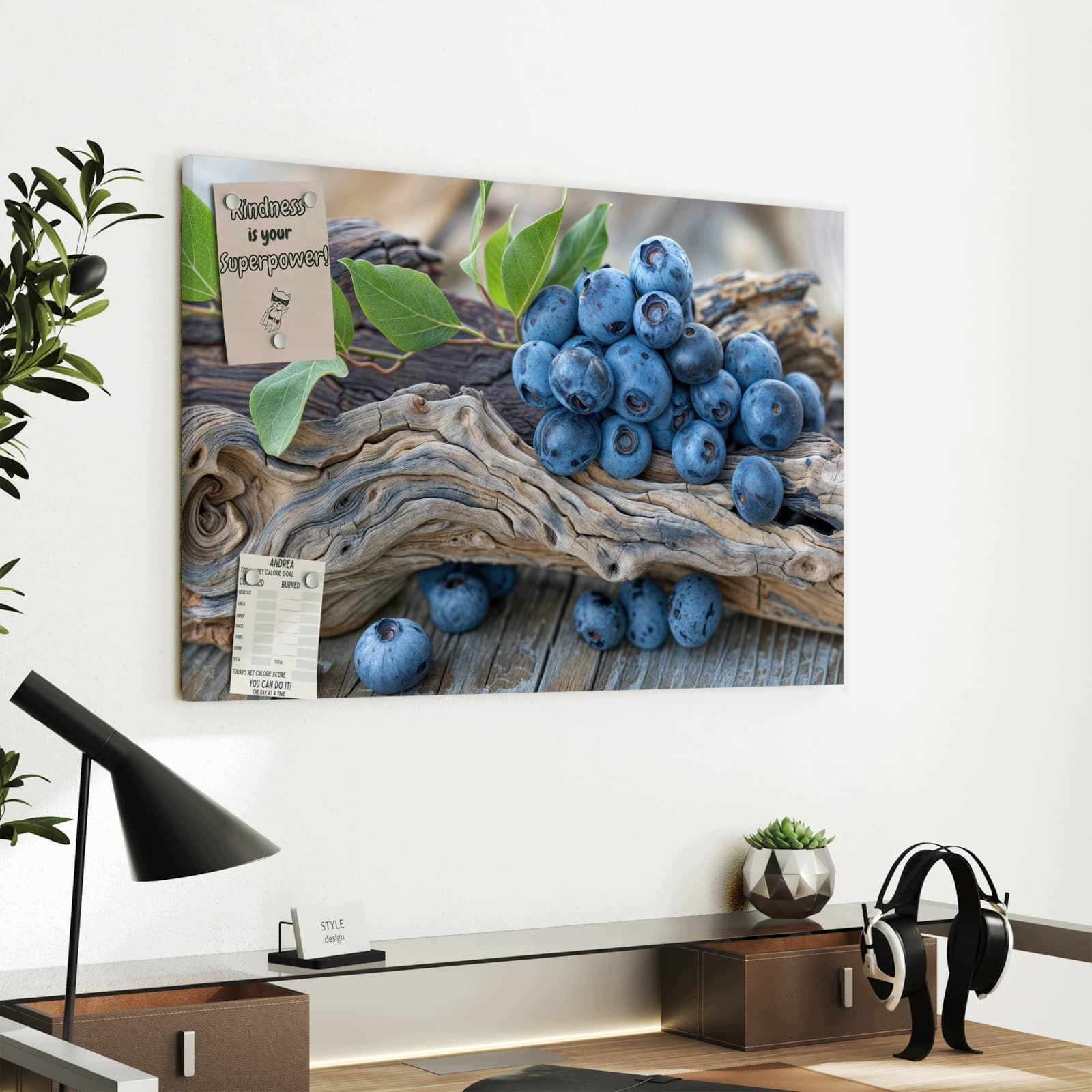 Magnetická tabule – obraz na zeď Bobule | 60 × 40 cm