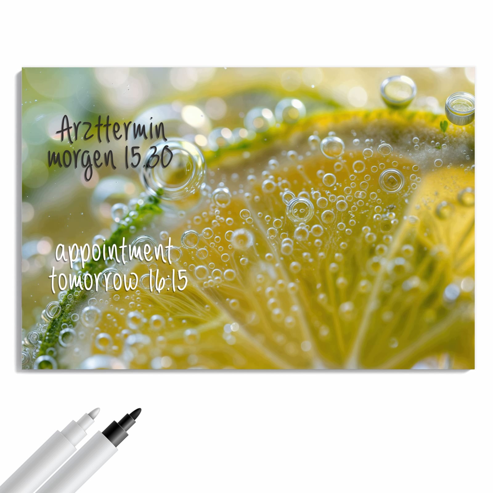 Magnetická tabule – obraz na zeď Jemný plátek citronu | 60 × 40 cm