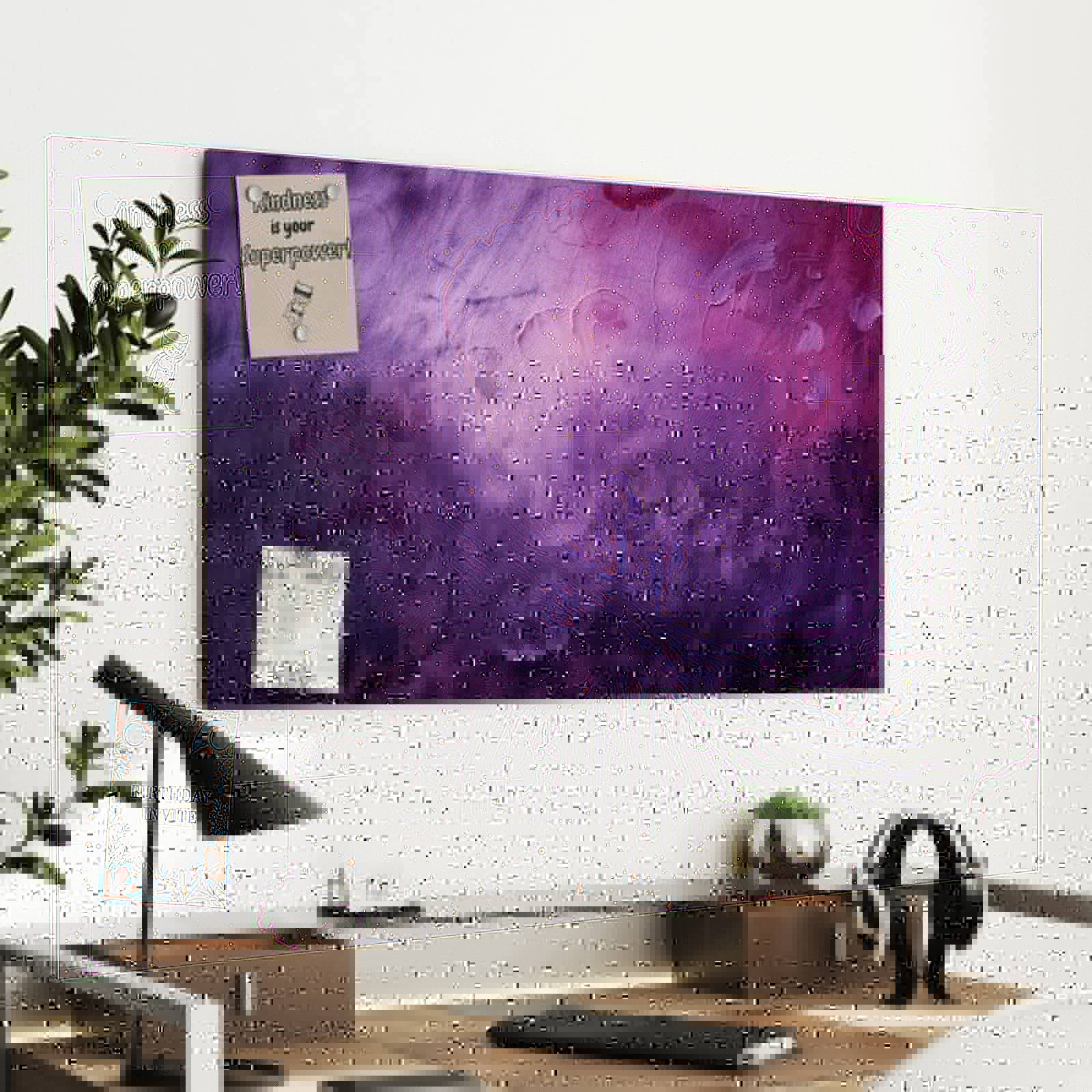 Magnetická tabule – obraz na zeď Galaktická záře | 60 × 40 cm