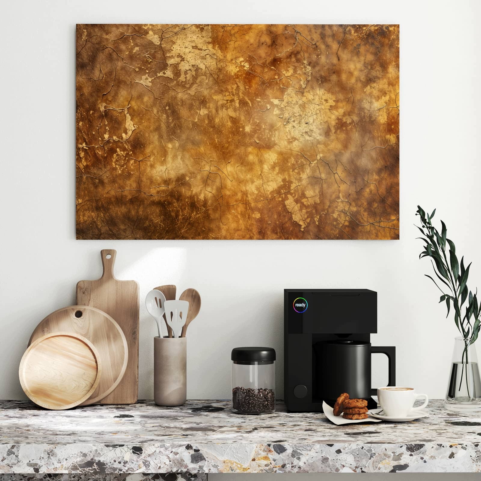 Magnetická tabule – obraz na zeď Zvětralá omítka | 90 × 60 cm