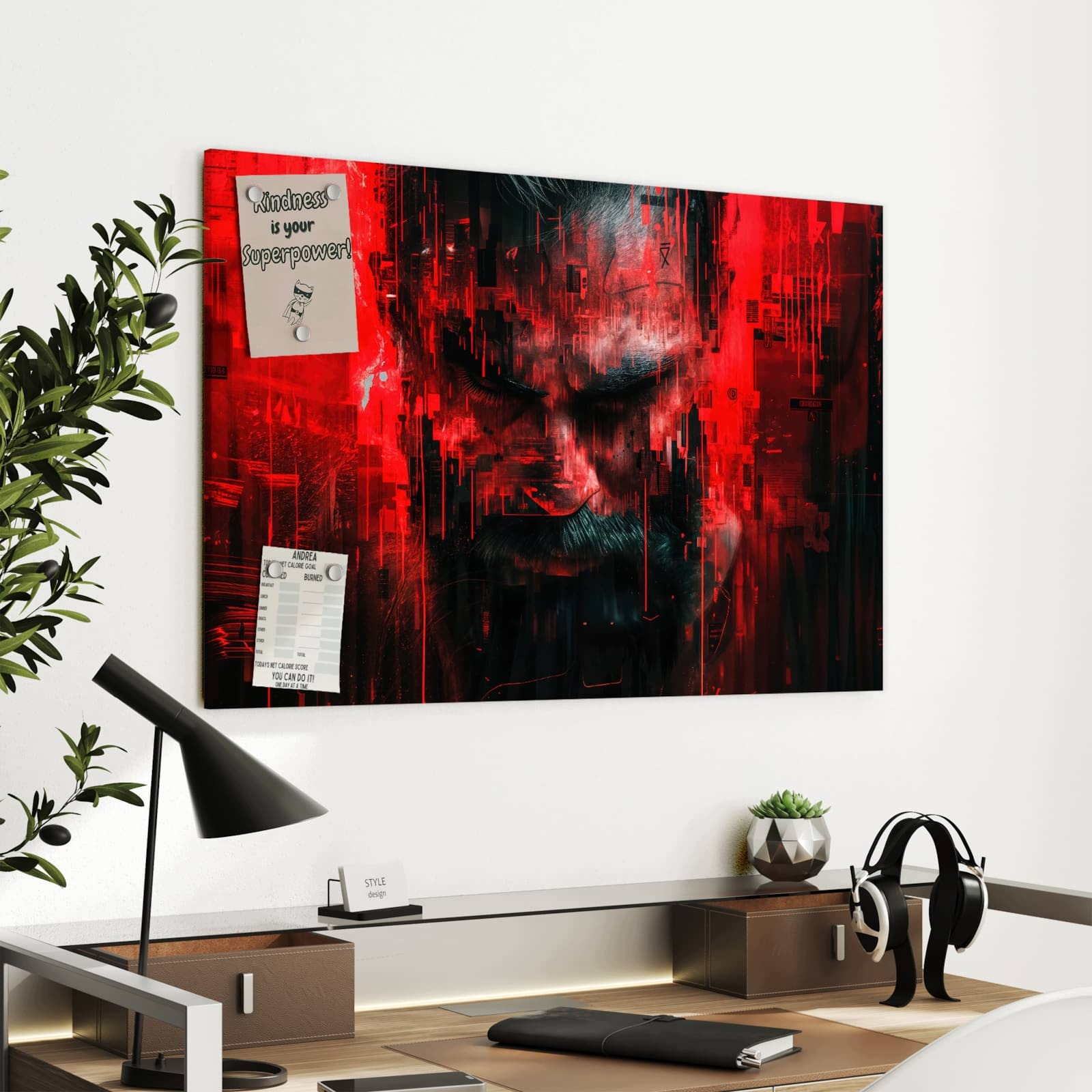 Magnetická tabule – obraz na zeď Abstraktní umění | 60 × 40 cm