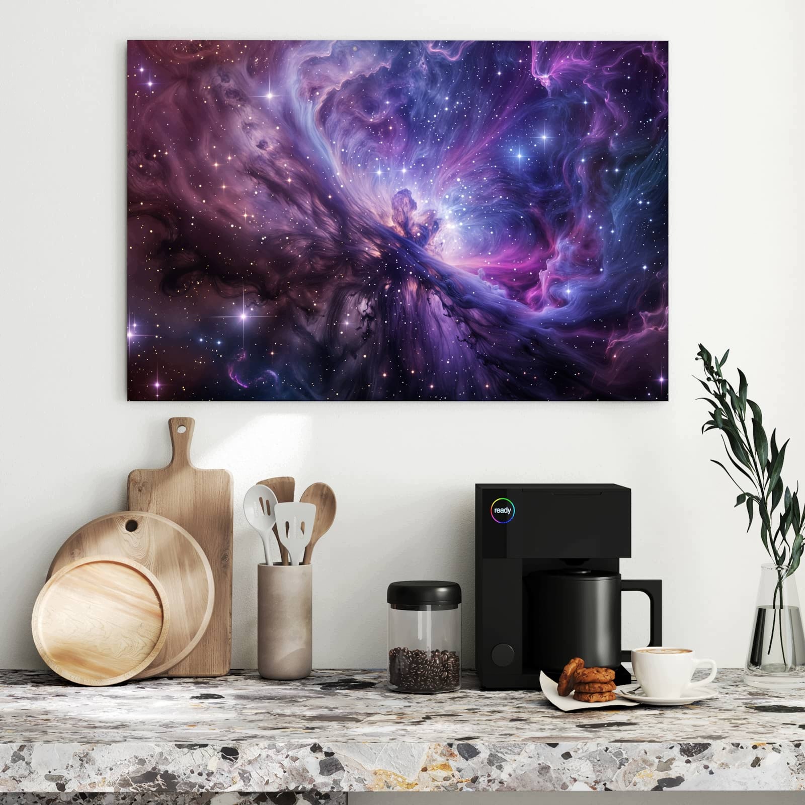 Magnetická tabule – obraz na zeď Galaktická záře | 90 × 60 cm