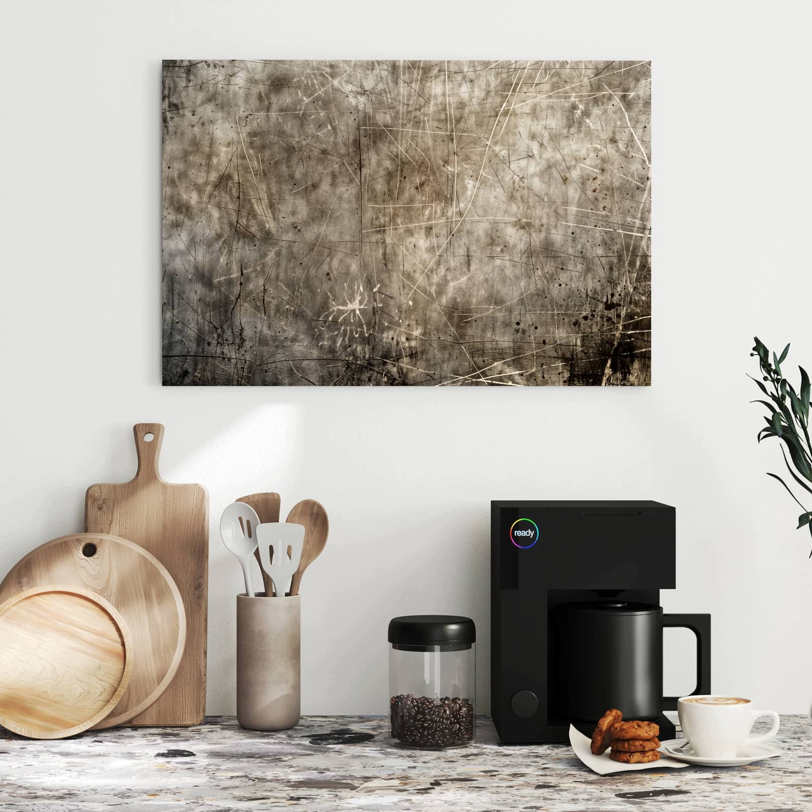 Magnetická tabule – obraz na zeď Abstraktní struktura škrábanců | 60 × 40 cm