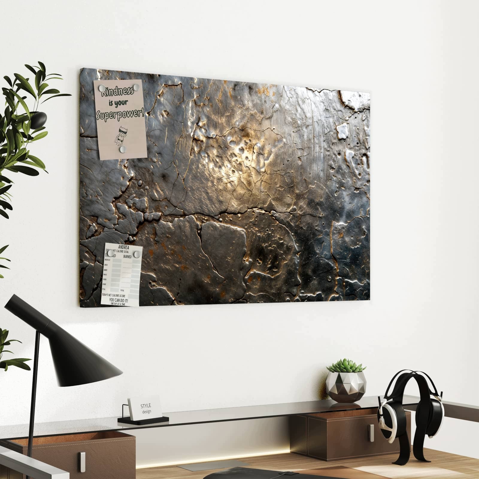Magnetická tabule – obraz na zeď Čmáranice kov | 60 × 40 cm