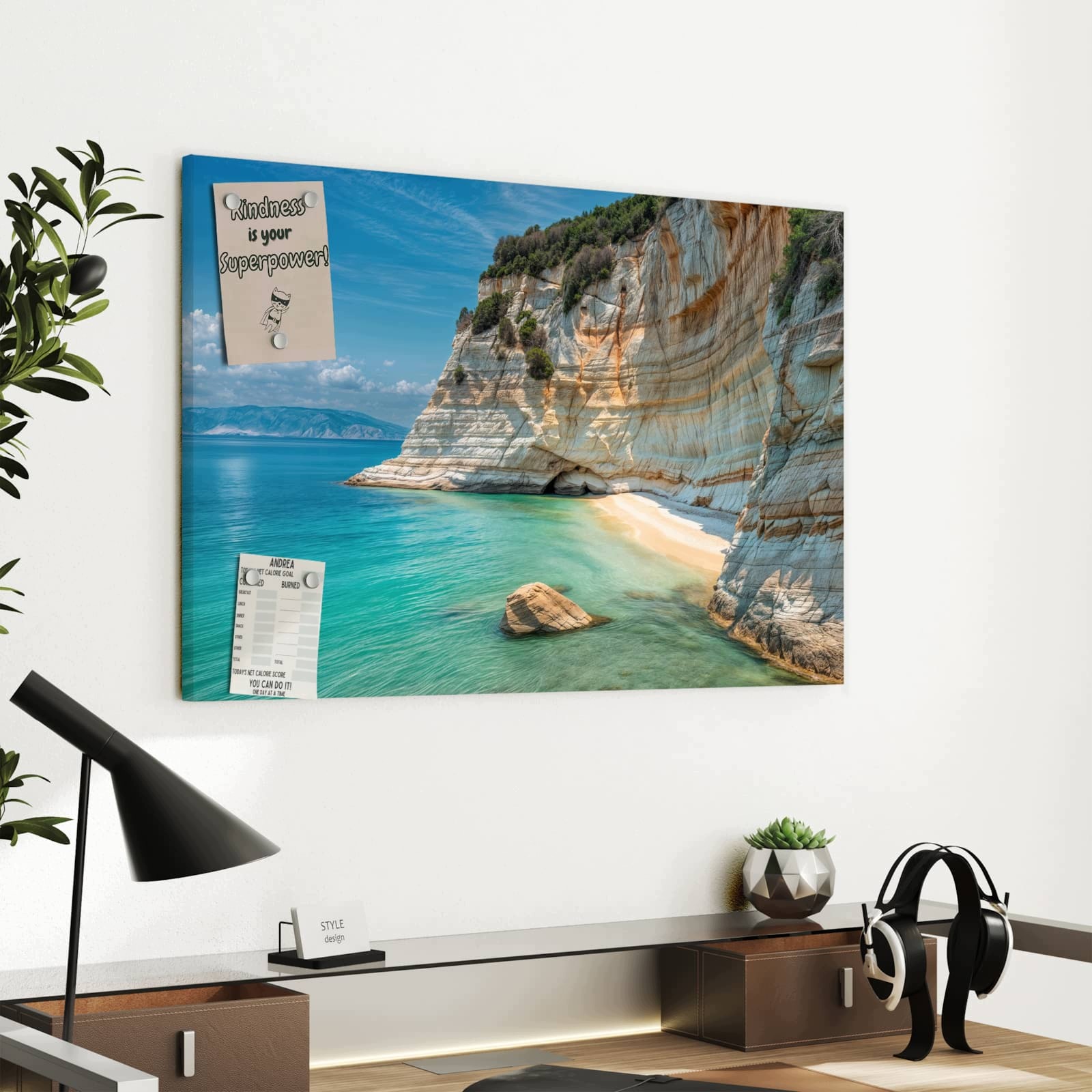 Magnetická tabule – obraz na zeď Futuristické město | 60 × 40 cm