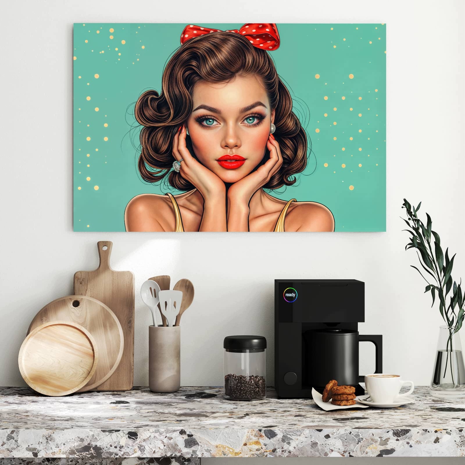 Magnetická tabule – obraz na zeď Retro krása | 90 × 60 cm