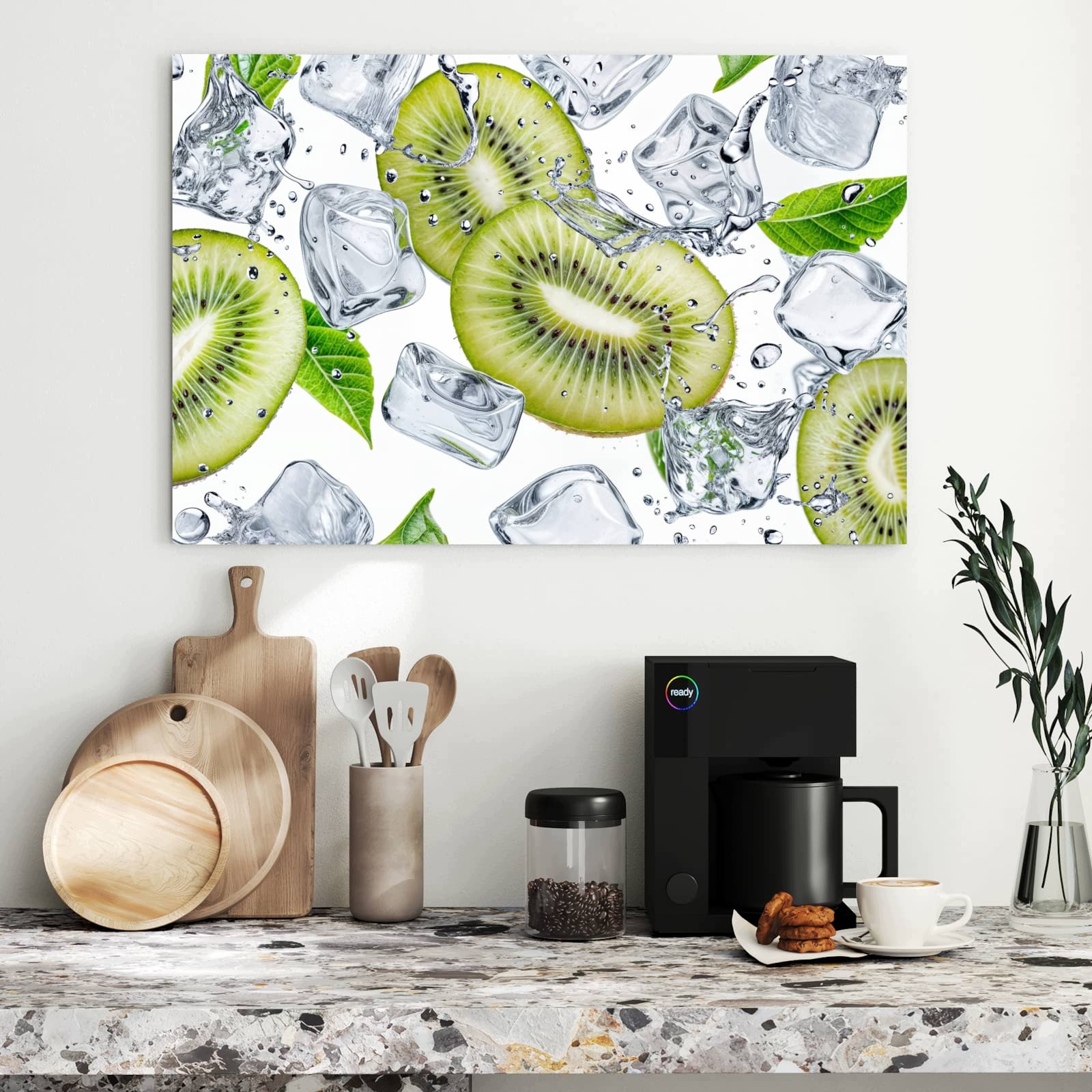 Magnetická tabule – obraz na zeď Modrá nádhera květin | 60 × 40 cm