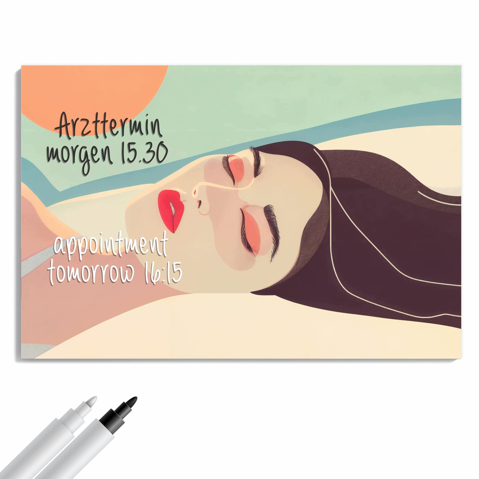 Magnetická tabule – obraz na zeď Opalování | 60 × 40 cm