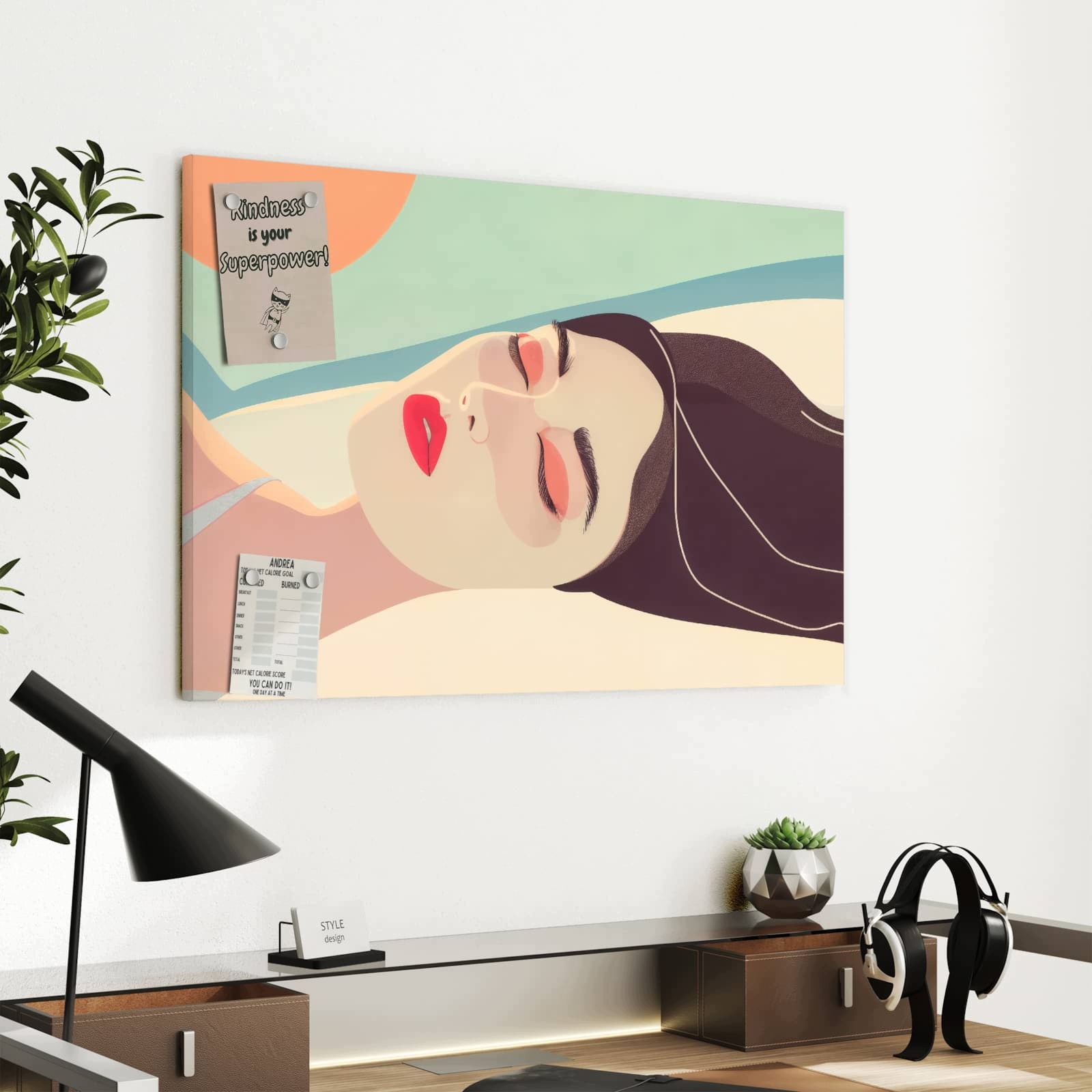 Magnetická tabule – obraz na zeď Opalování | 60 × 40 cm