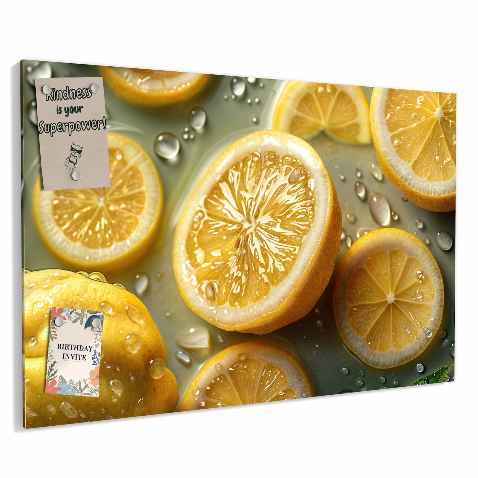 Magnetická tabule – obraz na zeď Citronová svěžest | 60 × 40 cm