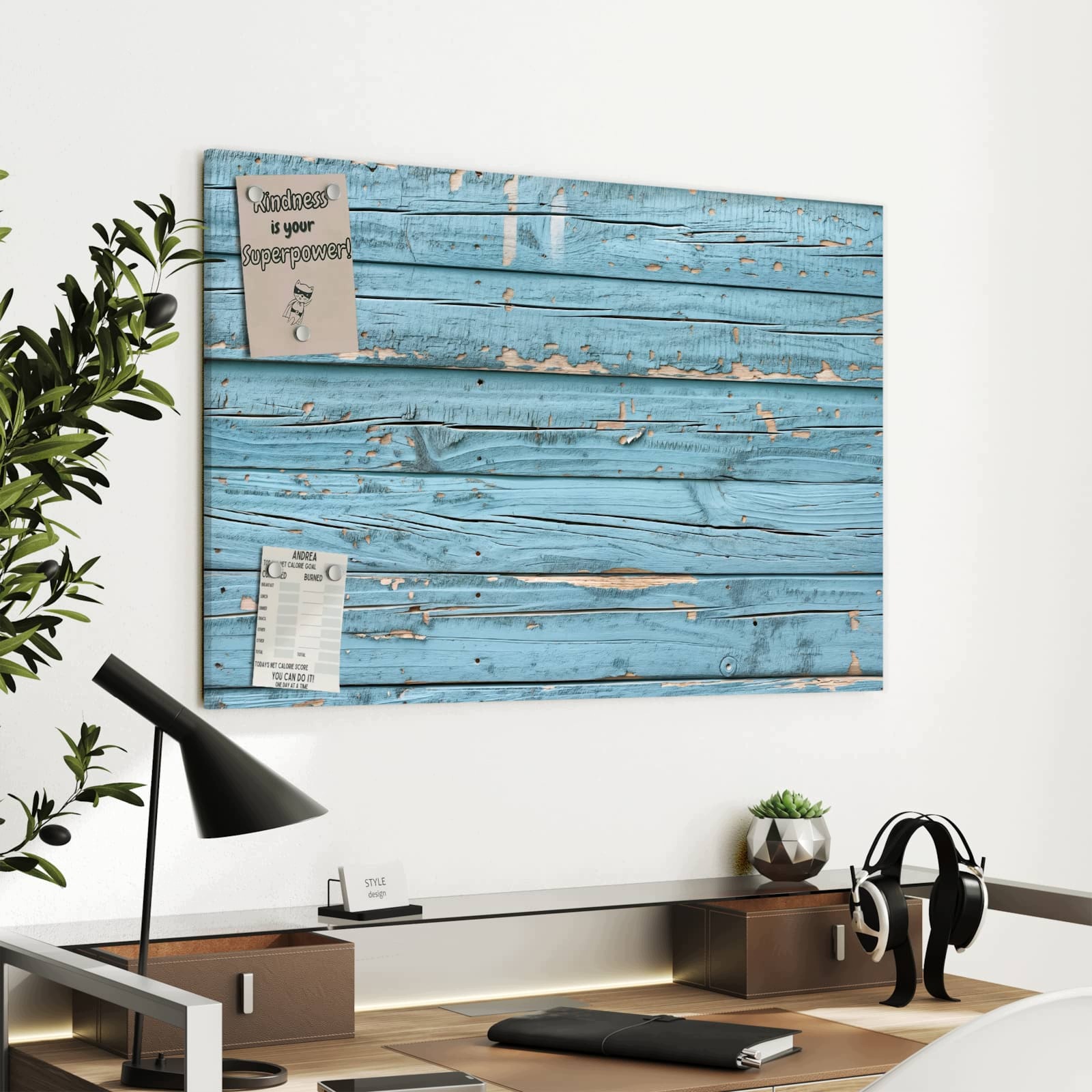 Magnetická tabule – obraz na zeď Zestárlé dřevo | 90 × 60 cm