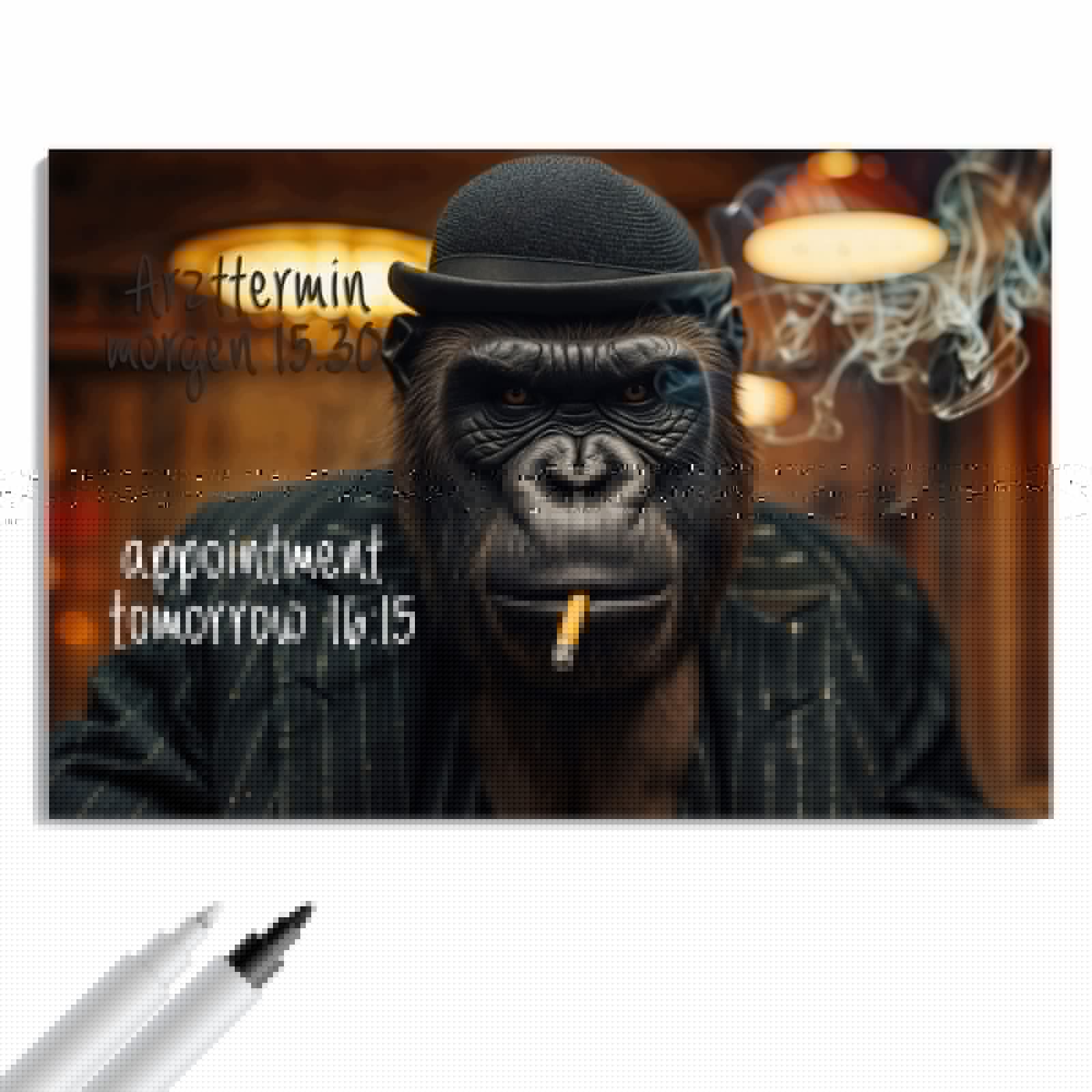 Magnetická tabule – obraz na zeď Květinový vzor – motiv 2 | 90 × 60 cm