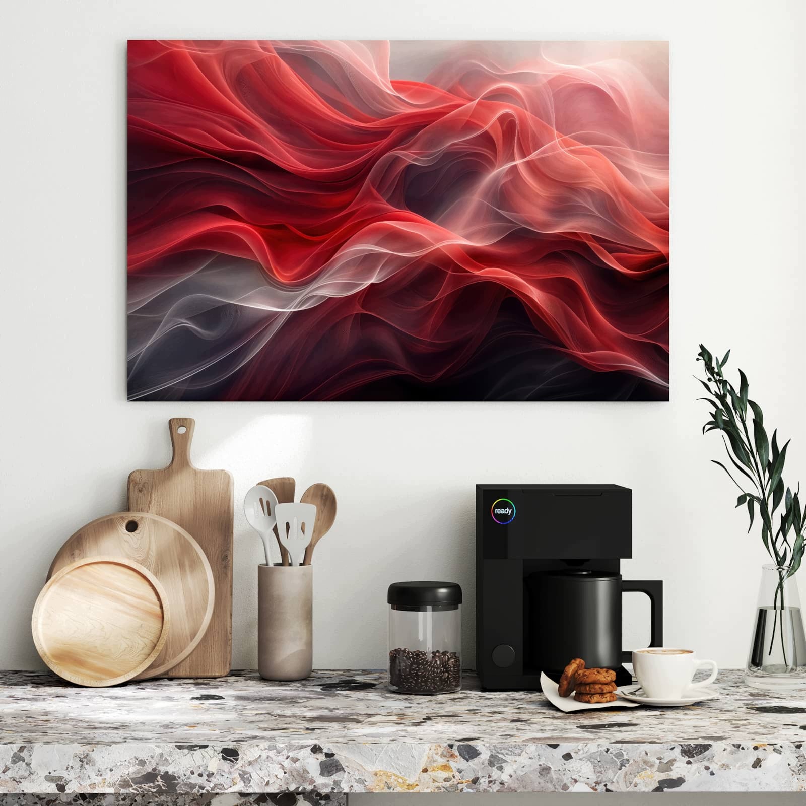 Magnetická tabule – obraz na zeď Abstraktní a vlny | 90 × 60 cm