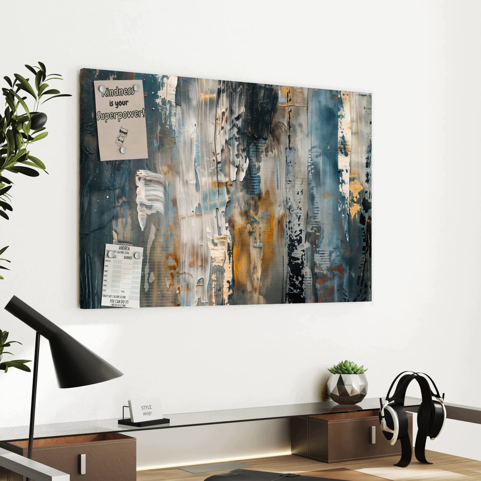 Magnetická tabule – obraz na zeď Abstraktní umělecká díla | 60 × 40 cm