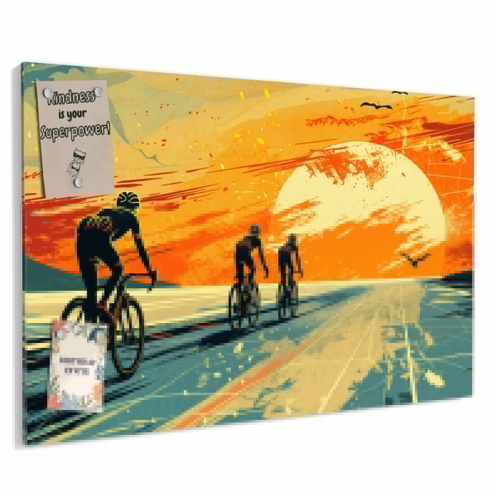 Magnetická tabule – obraz na zeď Tyrkysová prkna | 60 × 40 cm