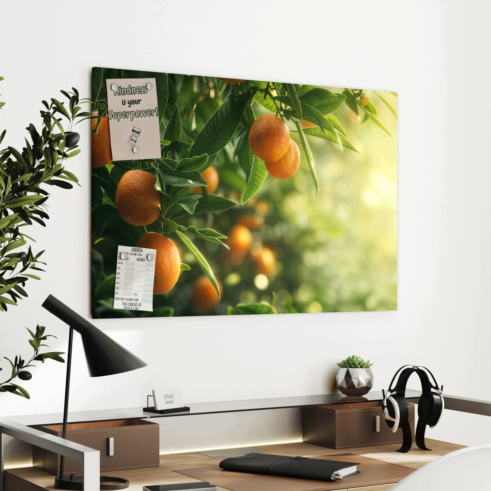 Magnetická tabule – obraz na zeď Abstraktní umělecká díla | 90 × 60 cm
